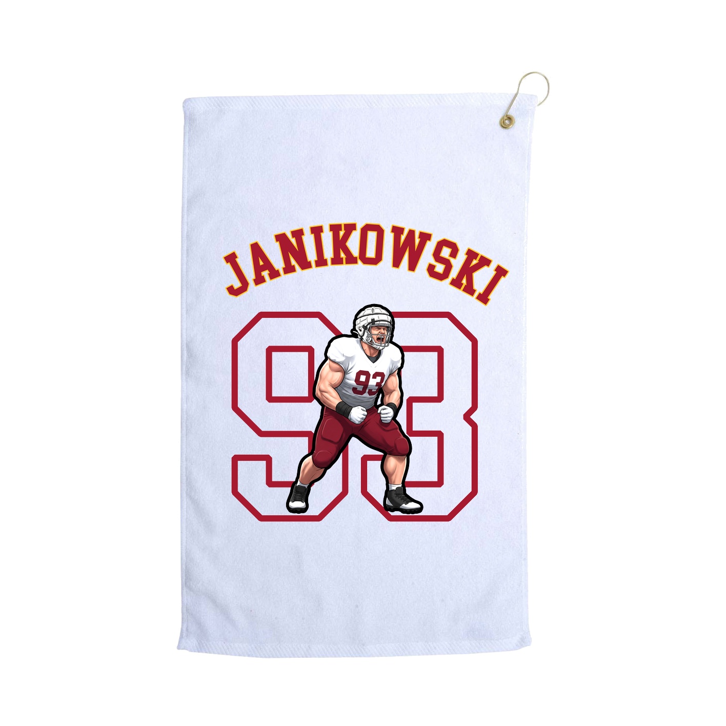 Golf Towel — Shirsey Arch in White