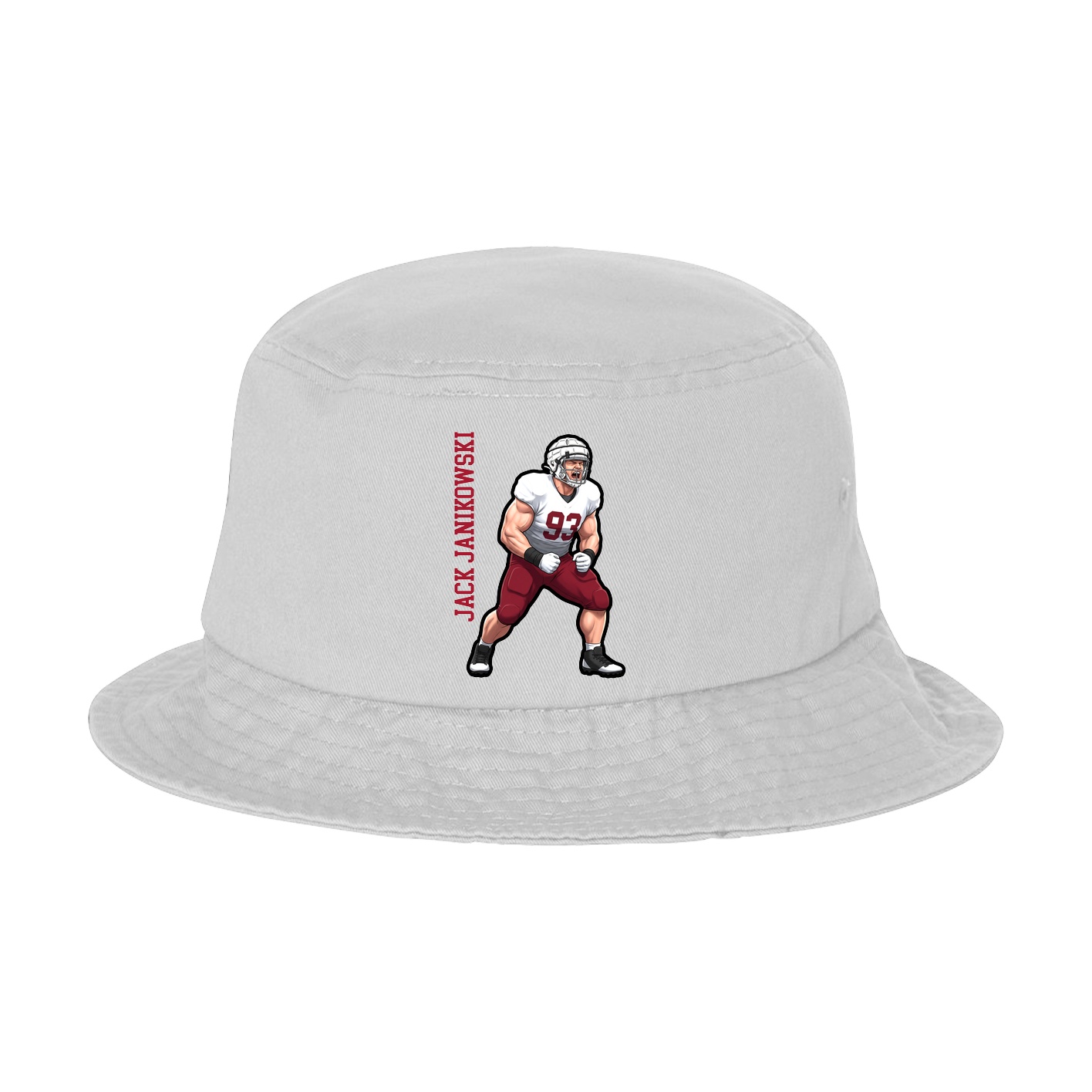 Bucket Cap — Name Vertical in White