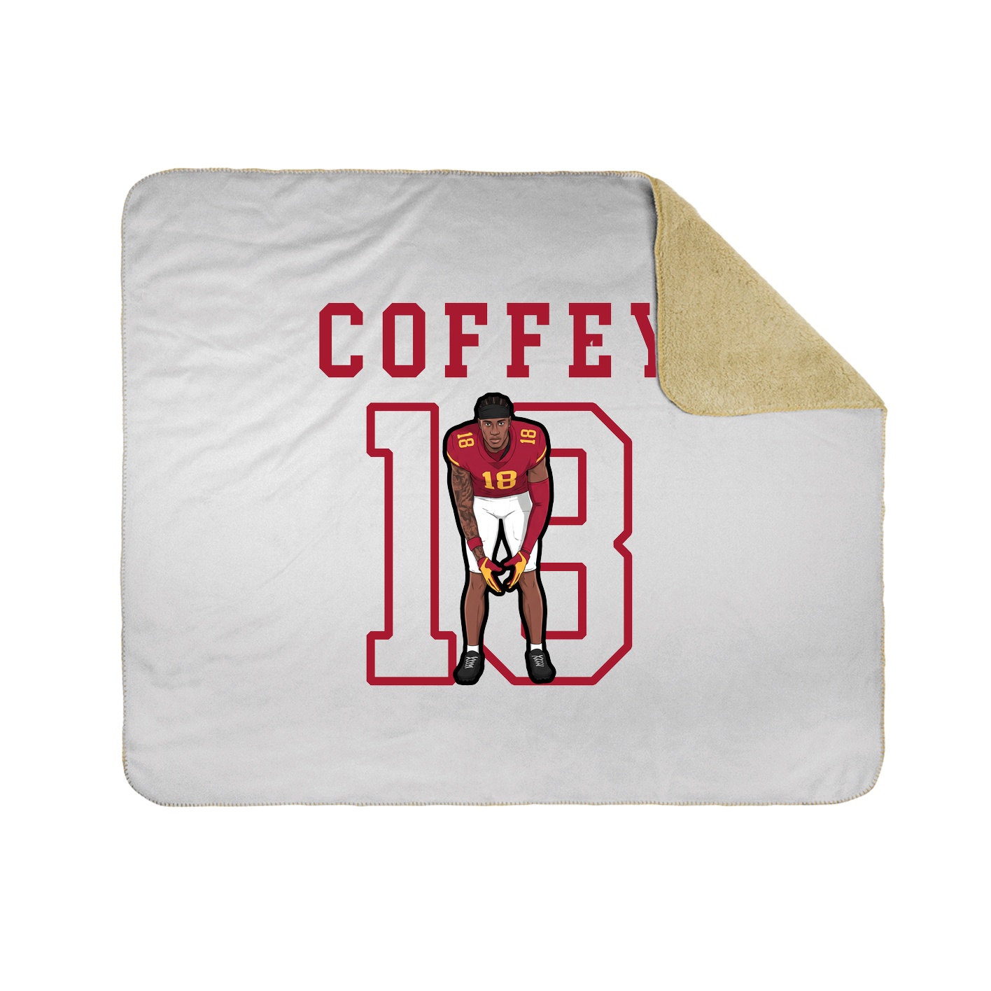 Throw Blanket — Shirsey in White