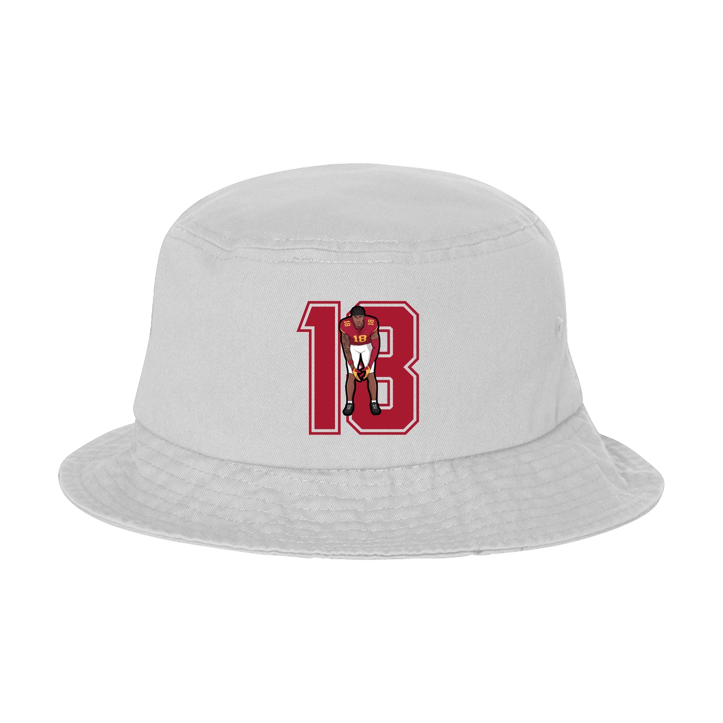 Bucket Cap — Number in White