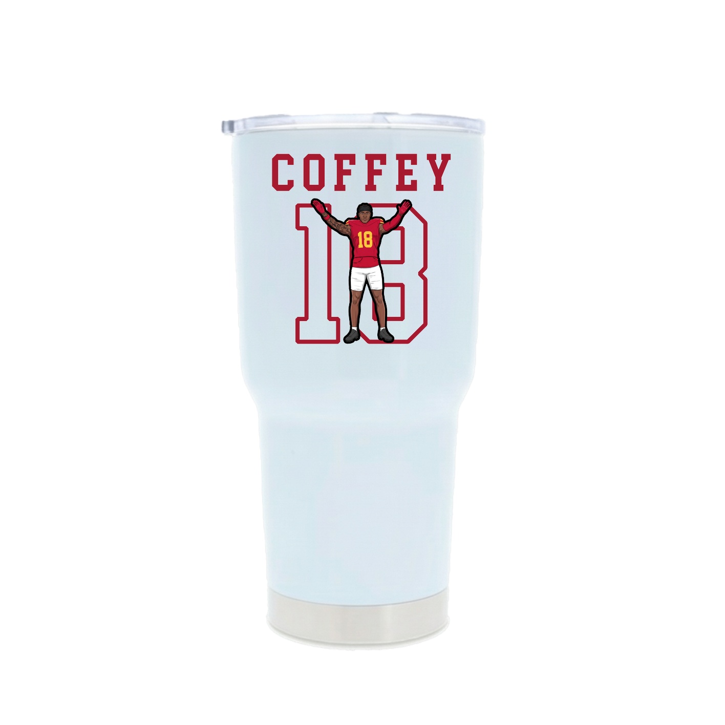30oz Stainless Steel Tumbler — Shirsey in White