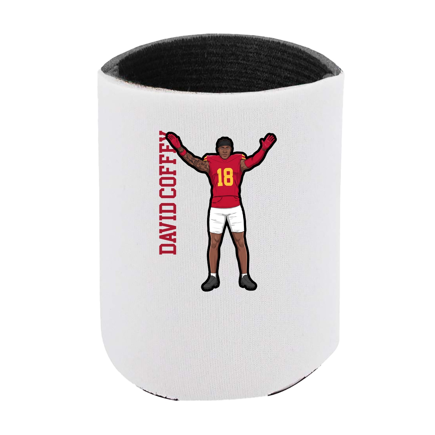 Can Holder — Name Vertical in White