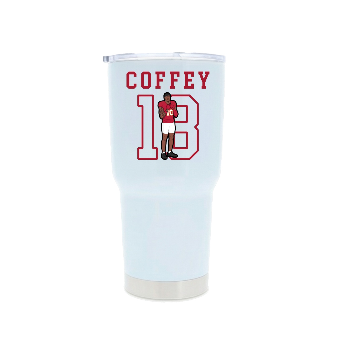 30oz Stainless Steel Tumbler — Shirsey in White