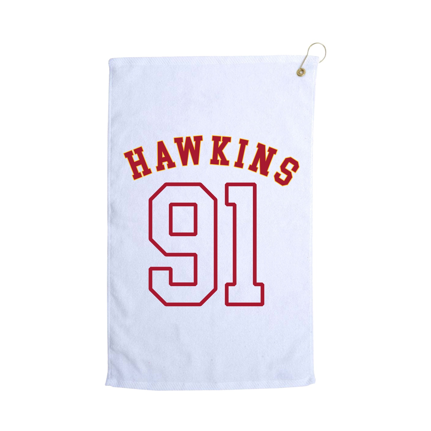 Golf Towel — Shirsey Arch in White