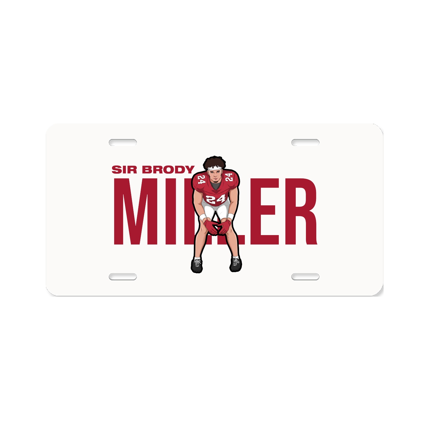 License Plate — Player Name in Classic
