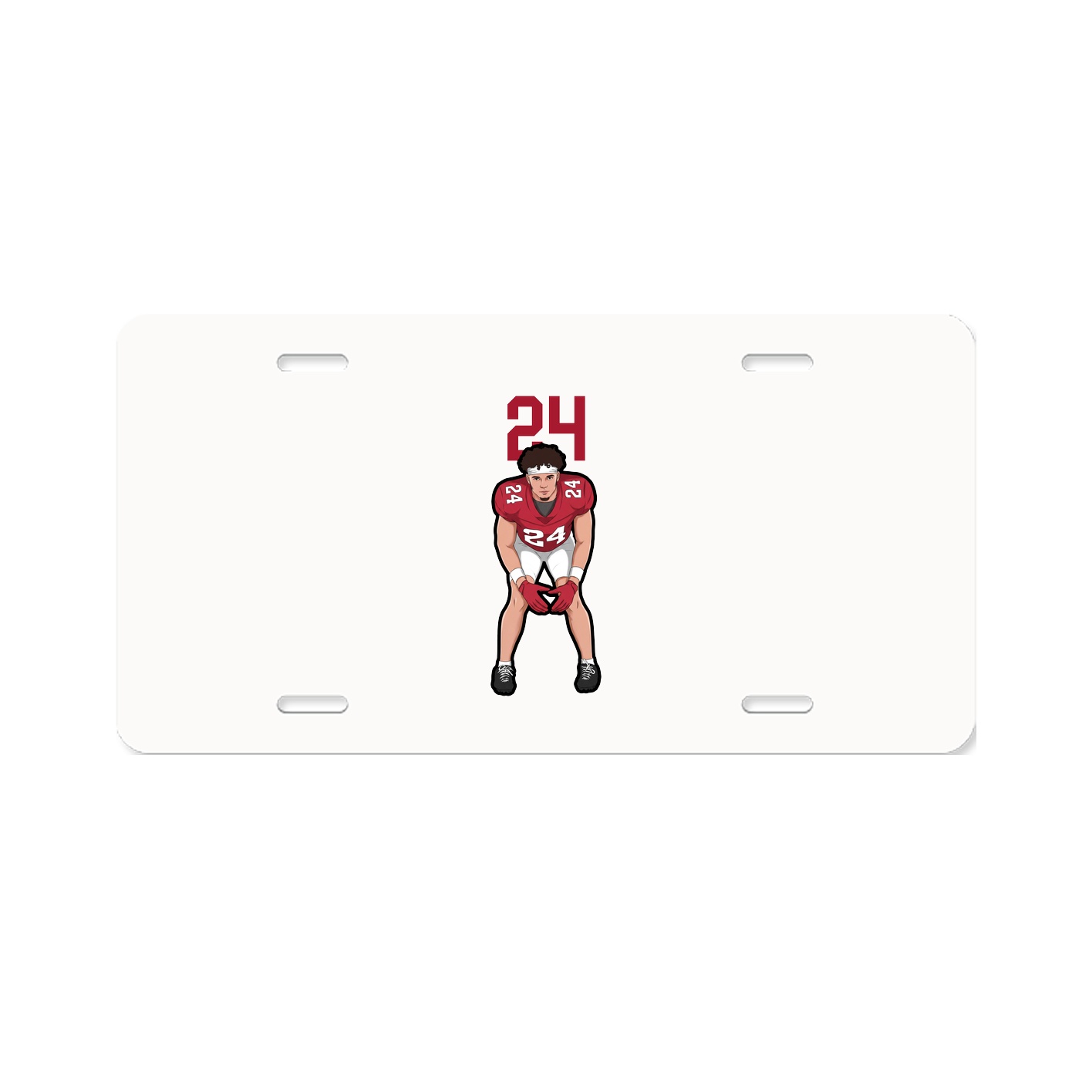 License Plate — Number Top in Classic