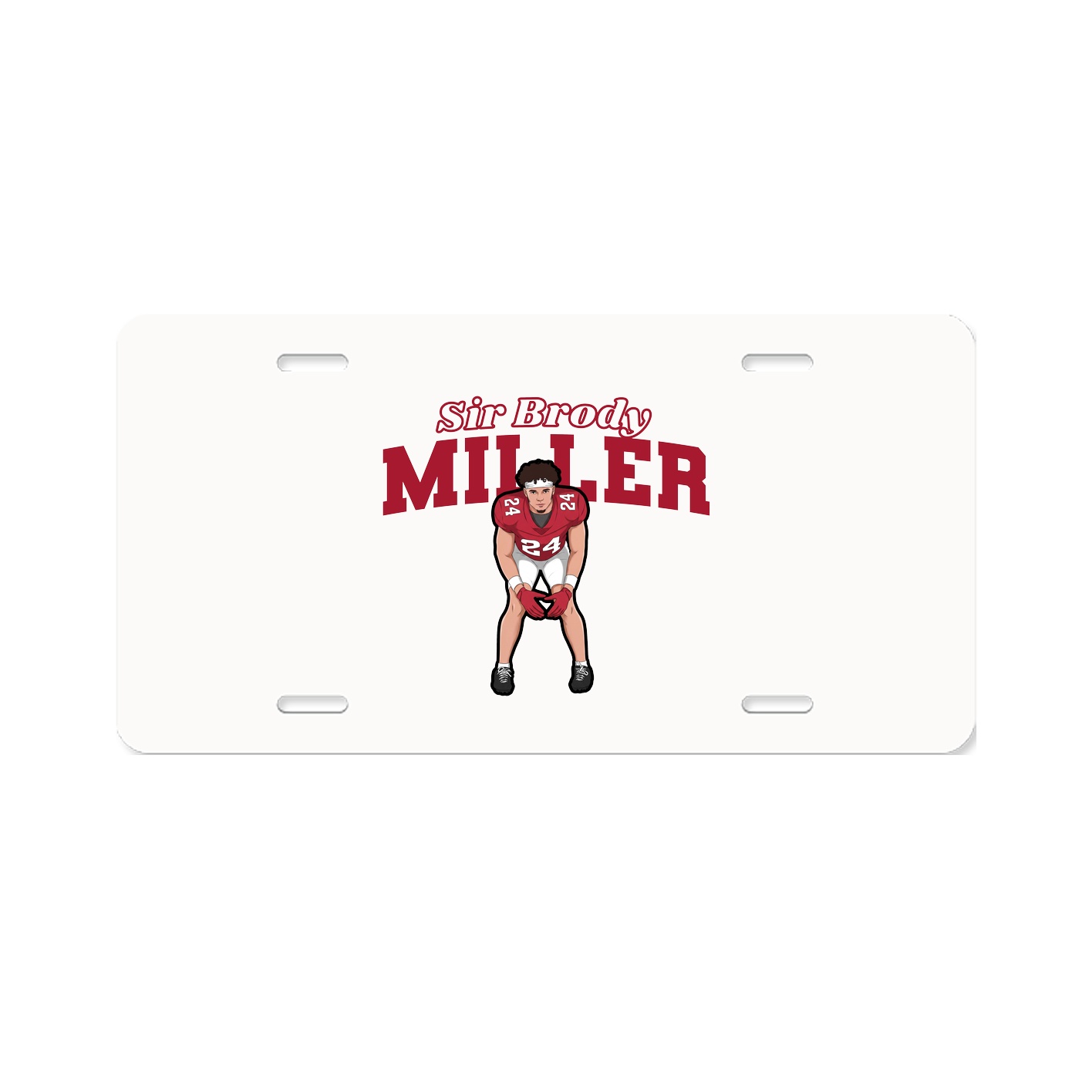 License Plate — Name Arch in Classic