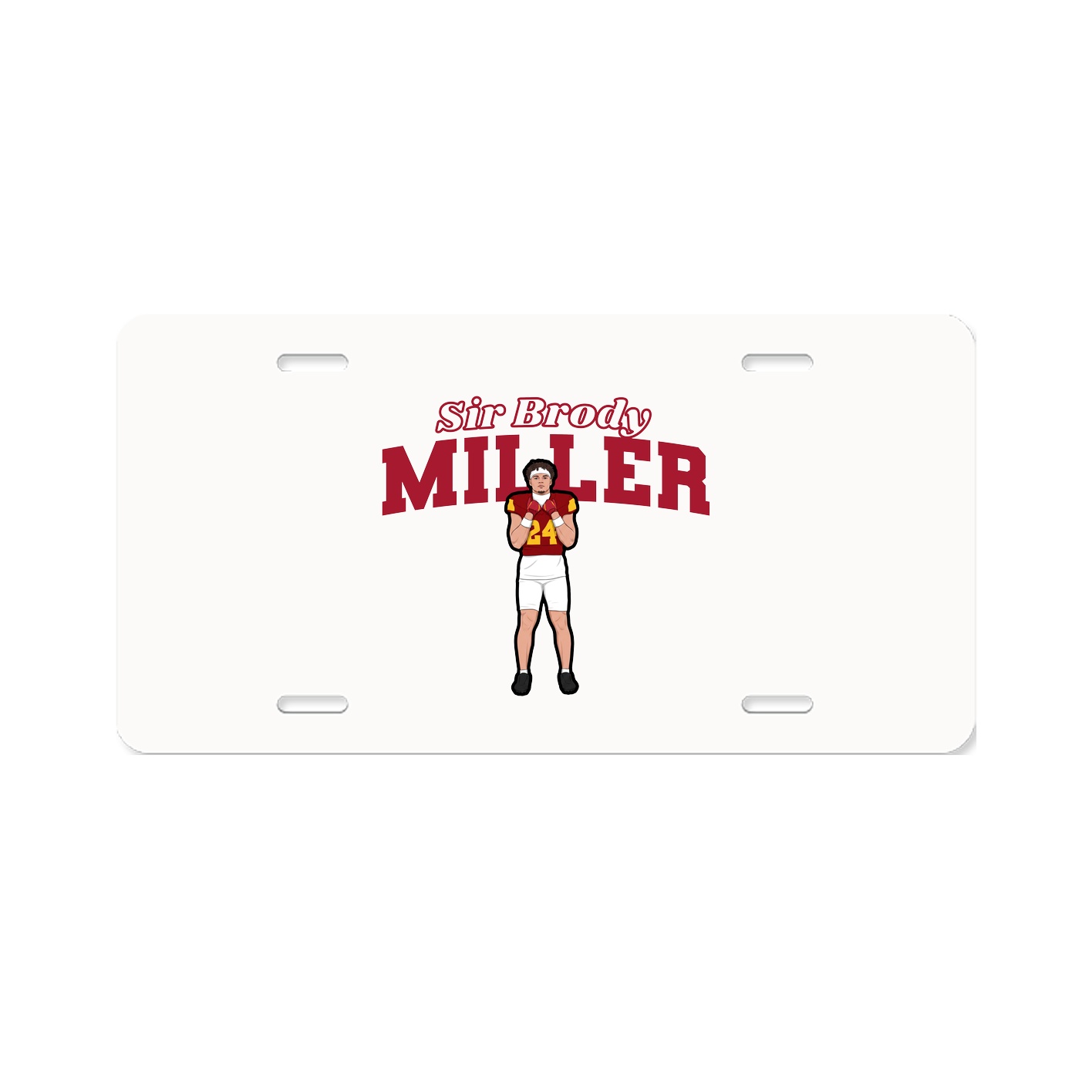 License Plate — Name Arch in Classic