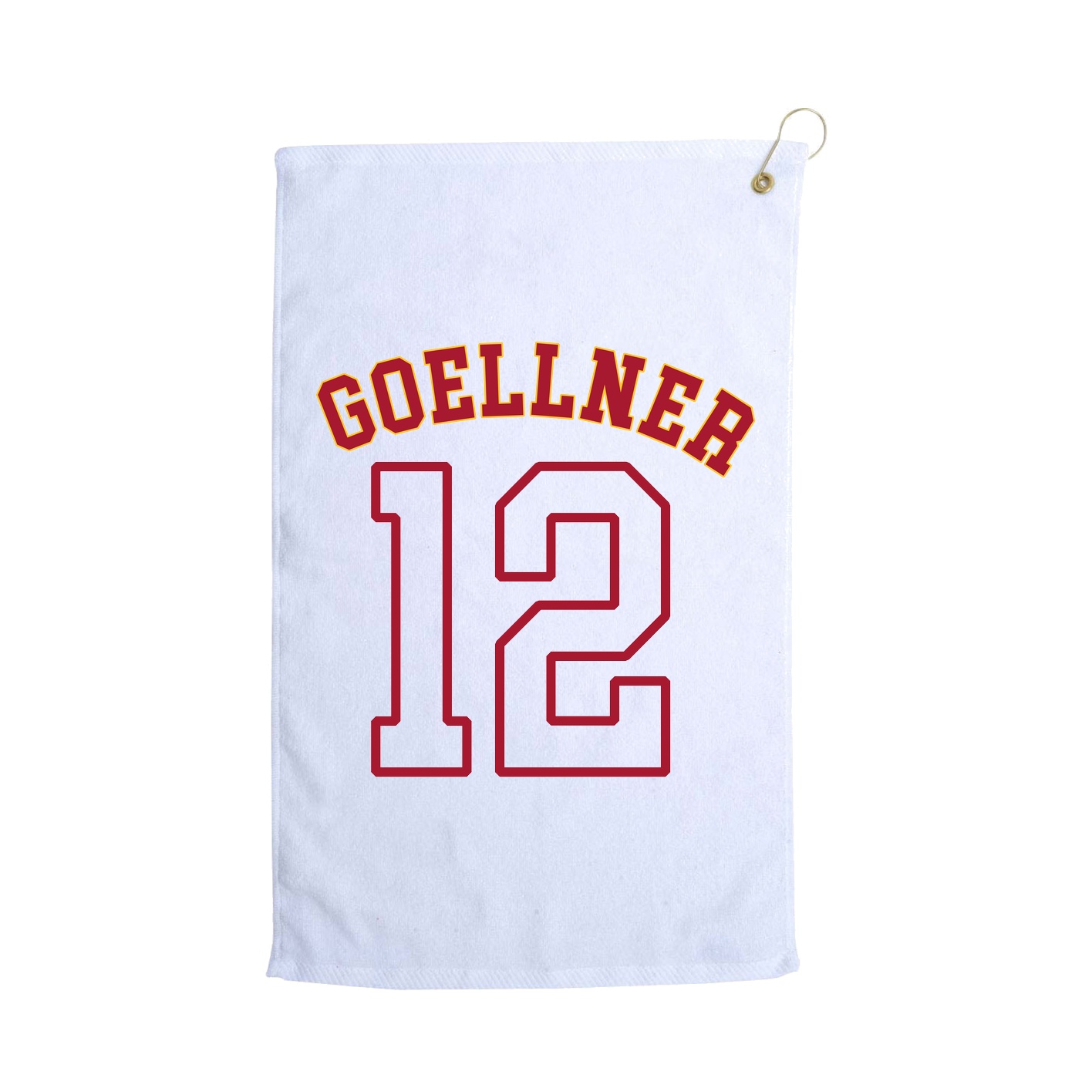 Golf Towel — Shirsey Arch in White