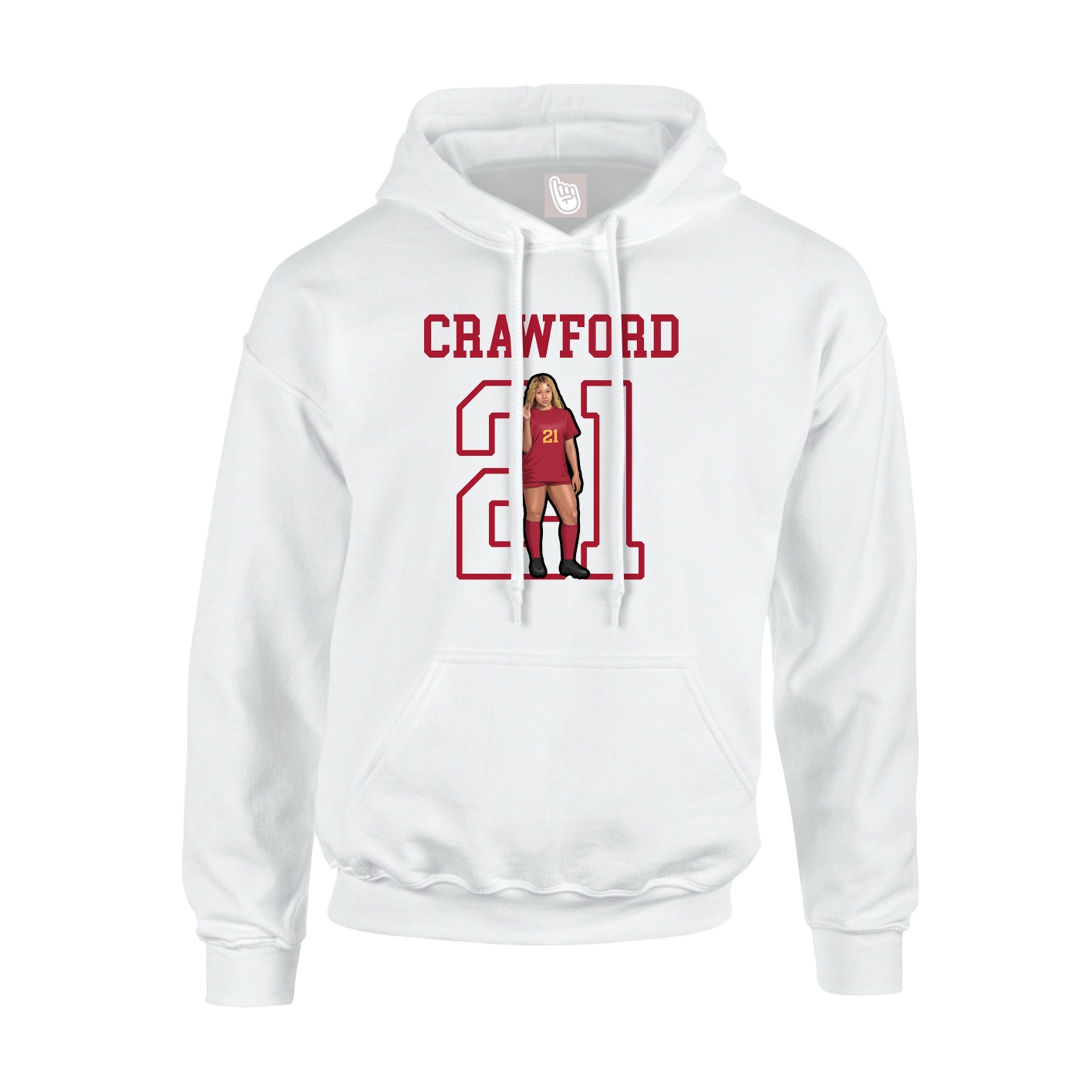 Hoodie — Shirsey in White