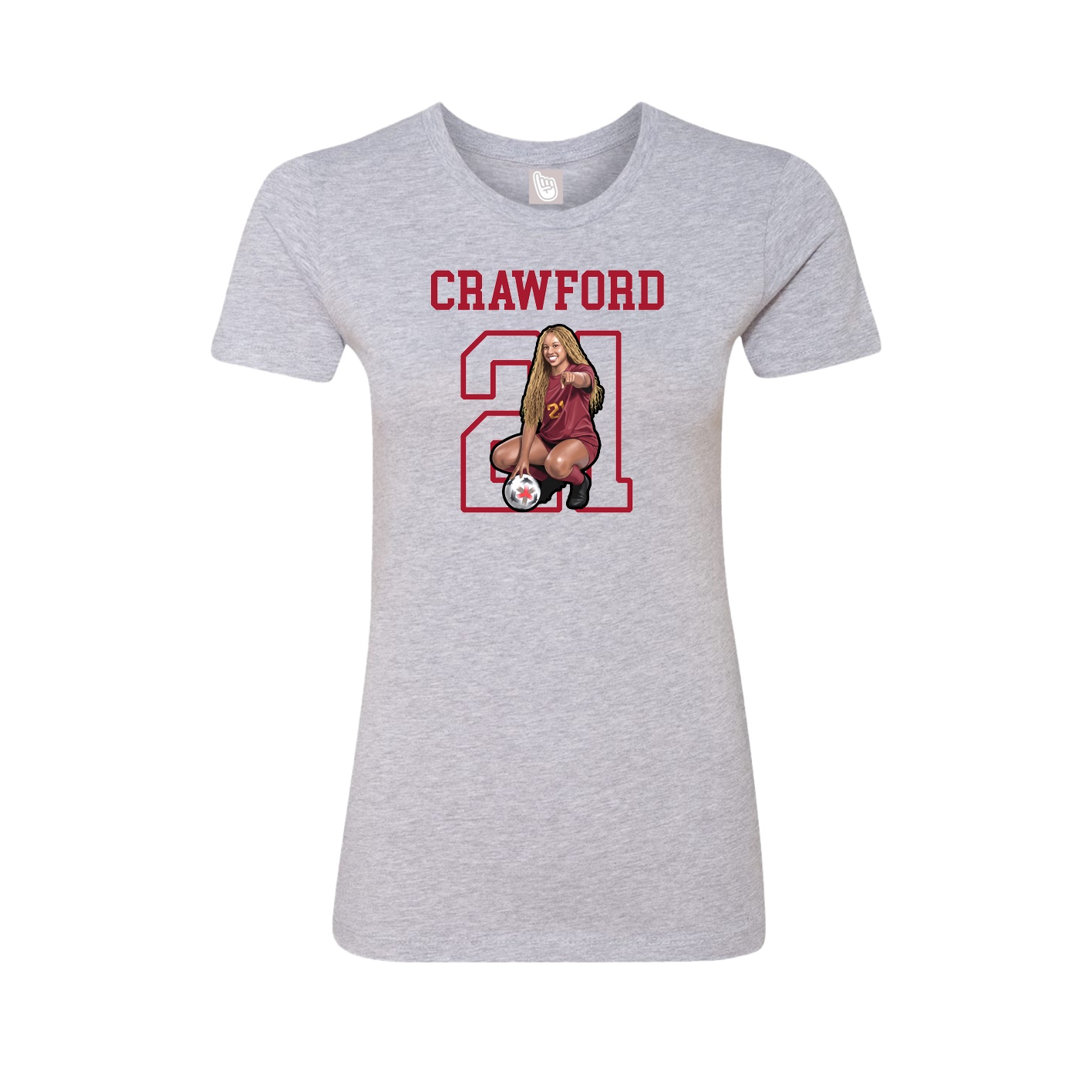 Fitted Women's Tee — Shirsey in Grey