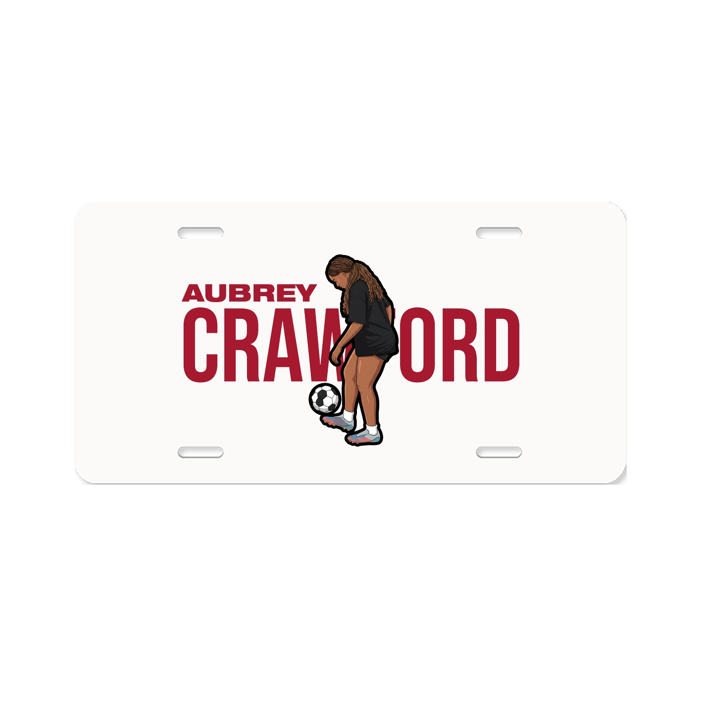 License Plate — Player Name in Classic