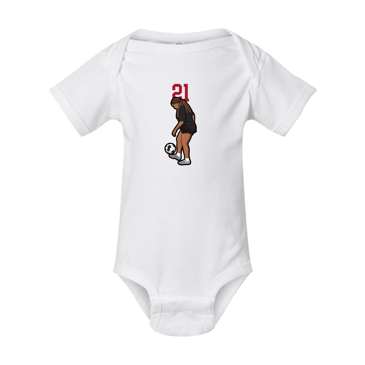 Baby Onesie — Number Top in White