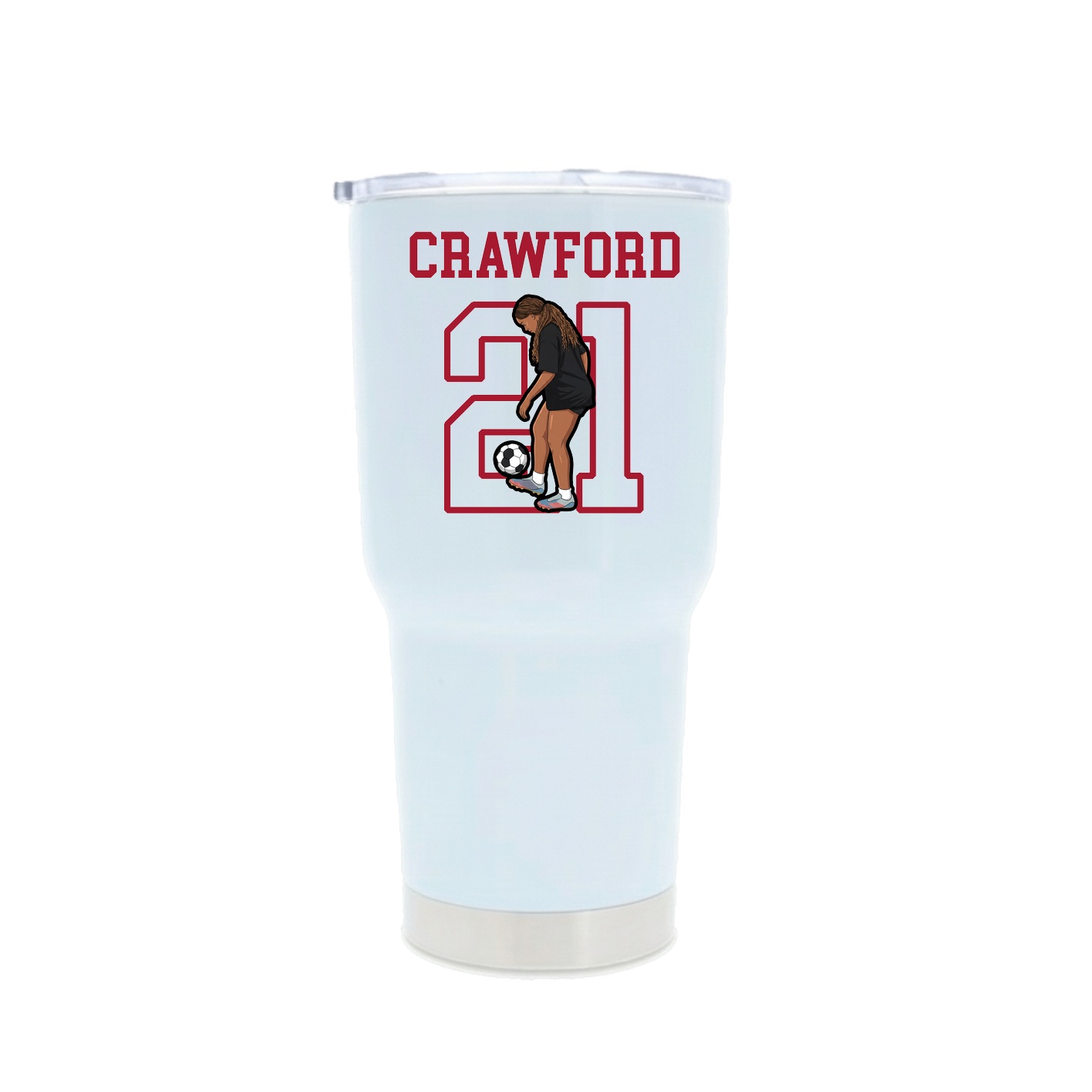 30oz Stainless Steel Tumbler — Shirsey in White