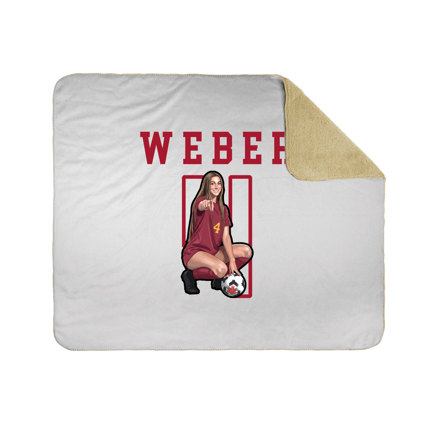 Throw Blanket — Shirsey in White