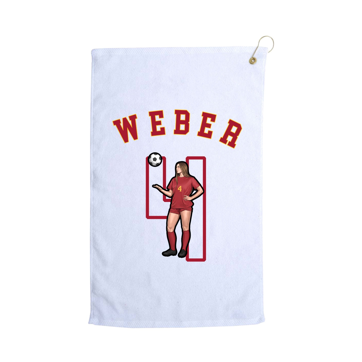 Golf Towel — Shirsey Arch in White