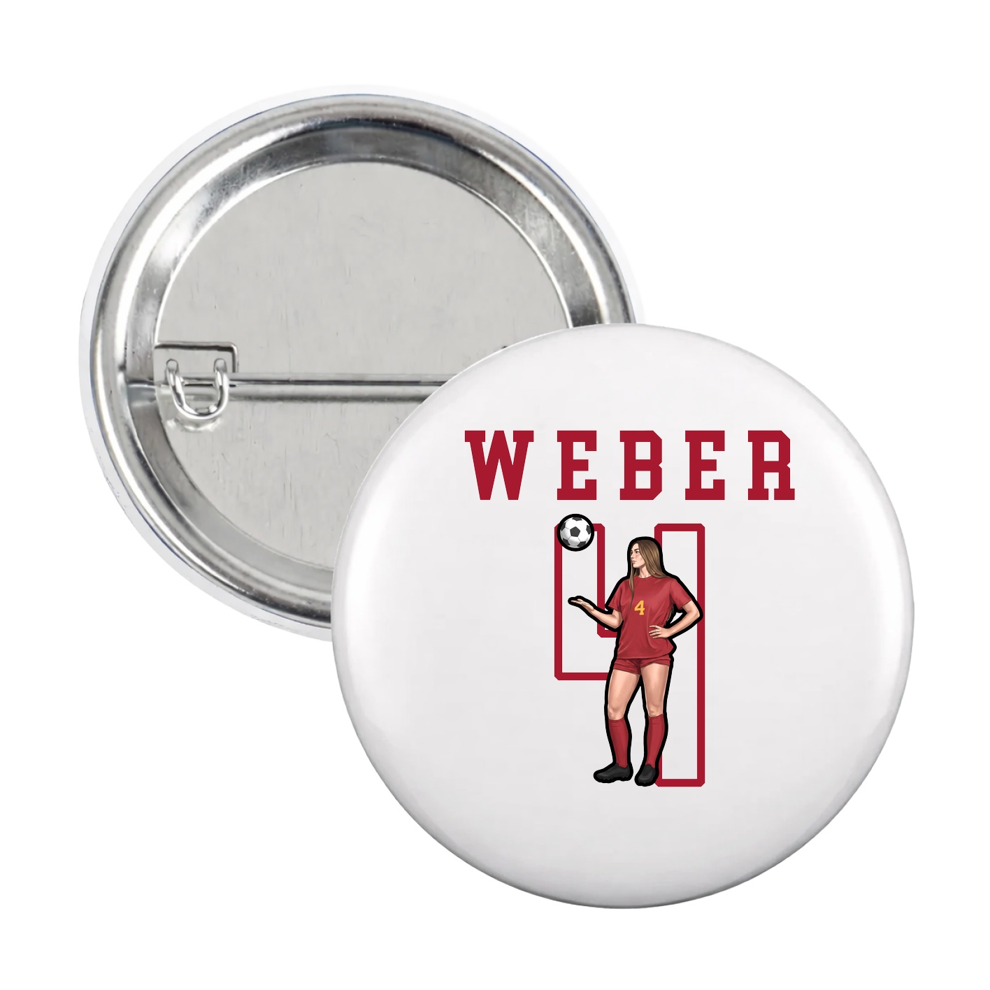 Game Day Button — Shirsey in White
