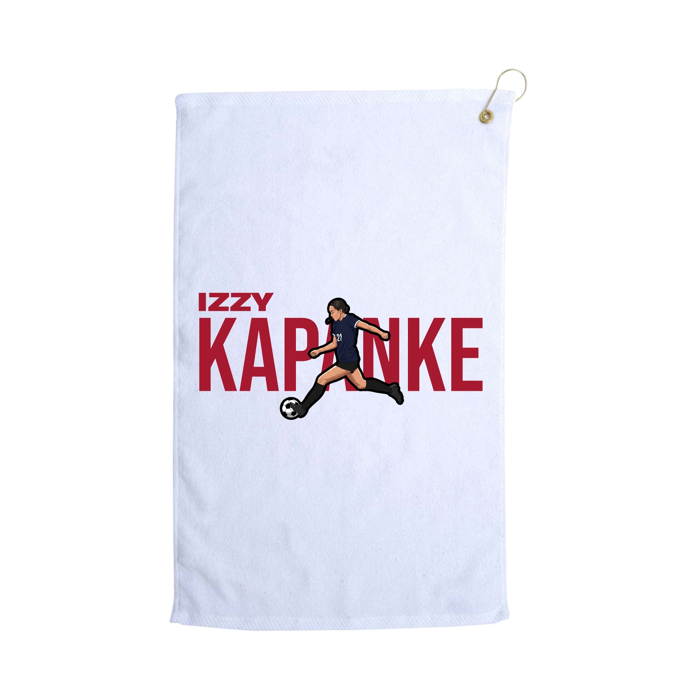 Golf Towel — Player Name in White