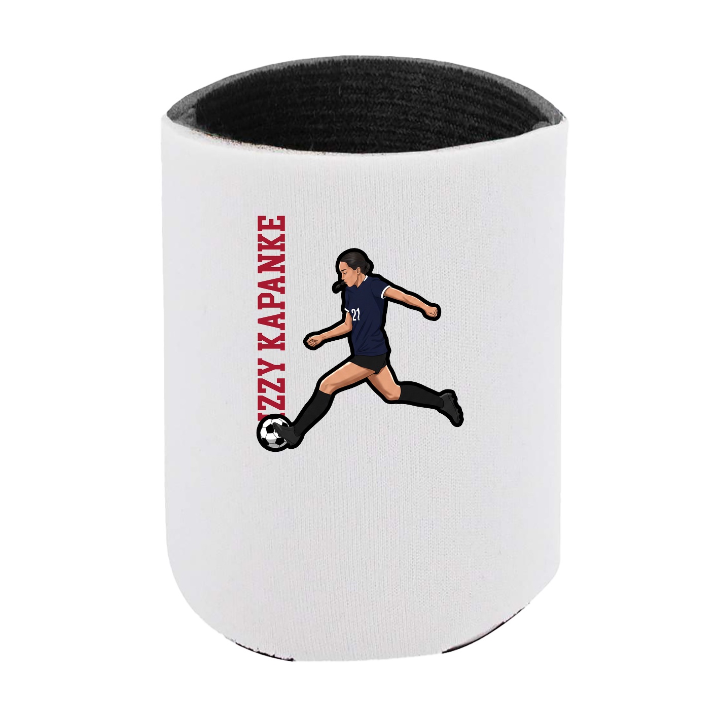 Can Holder — Name Vertical in White