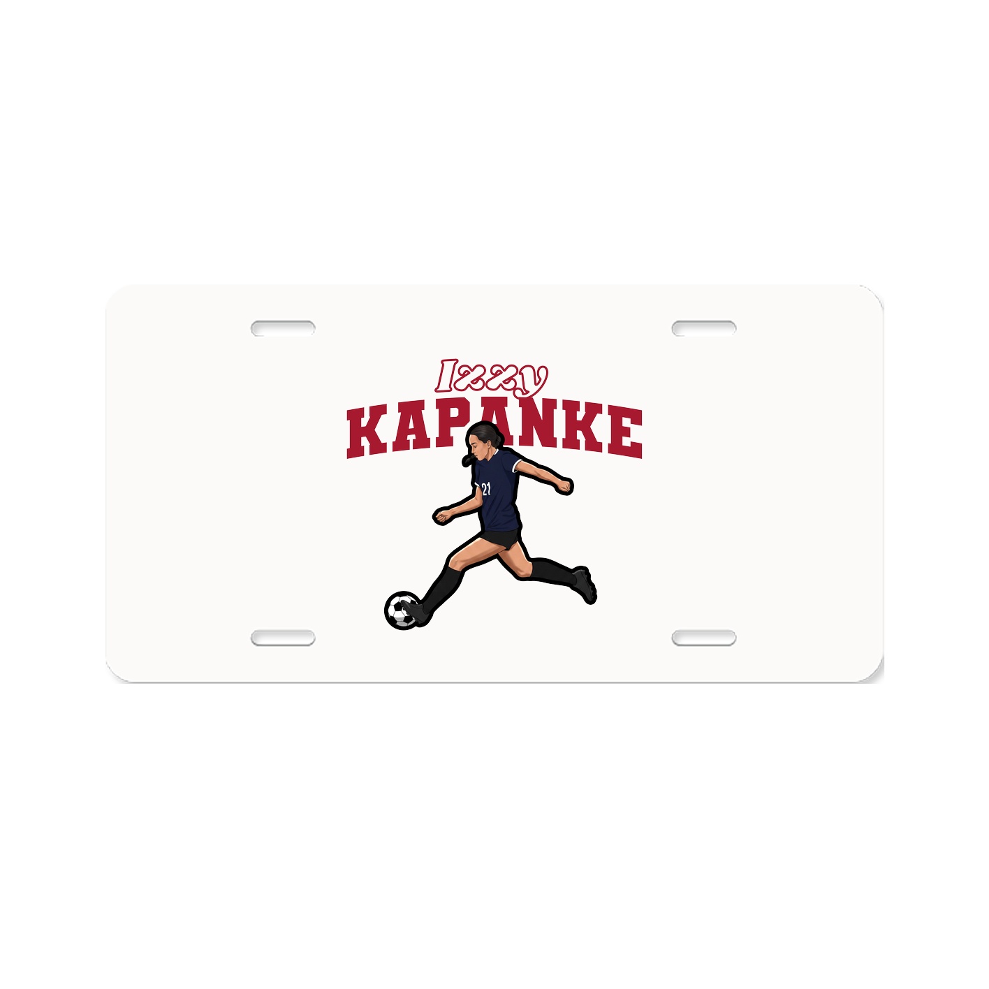 License Plate — Name Arch in Classic