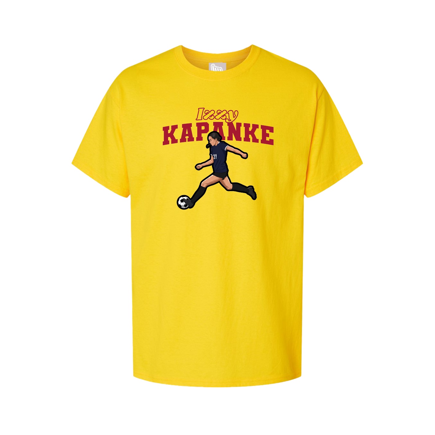 Youth Tee — Name Arch in Gold
