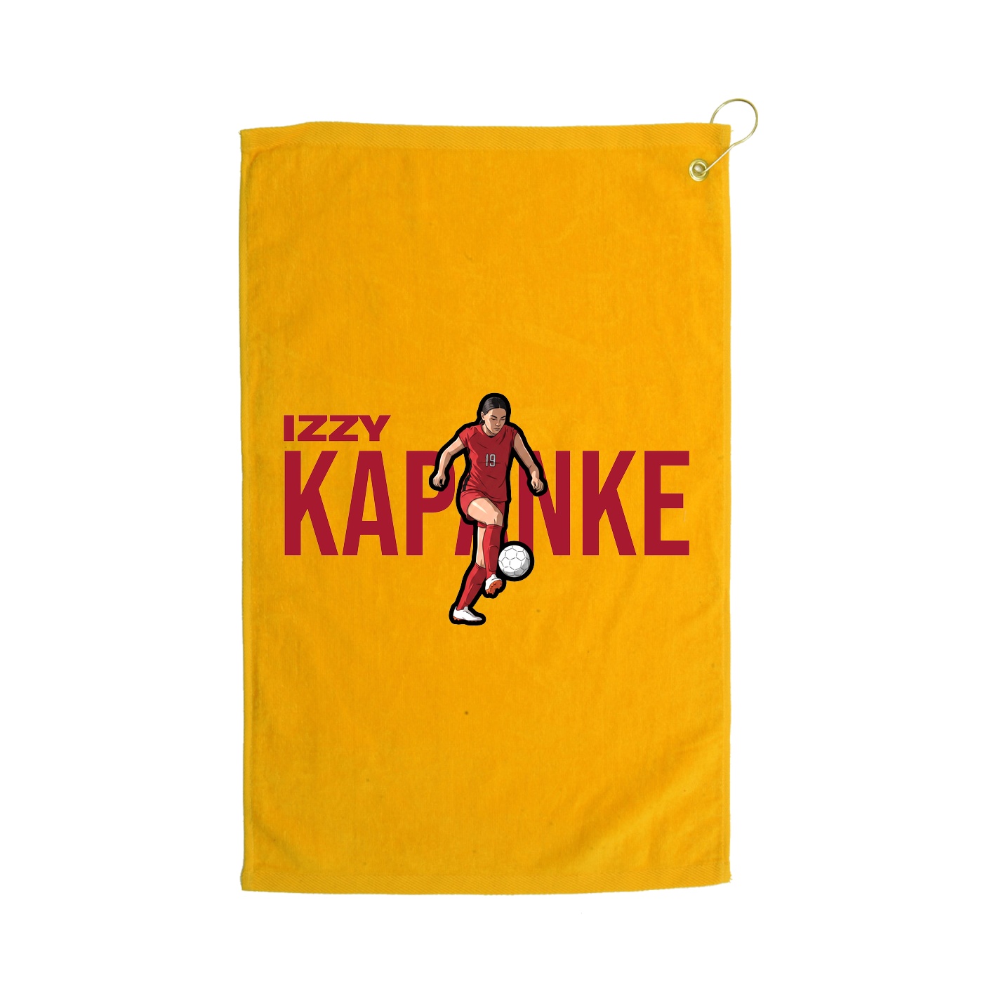 Golf Towel — Player Name in Gold