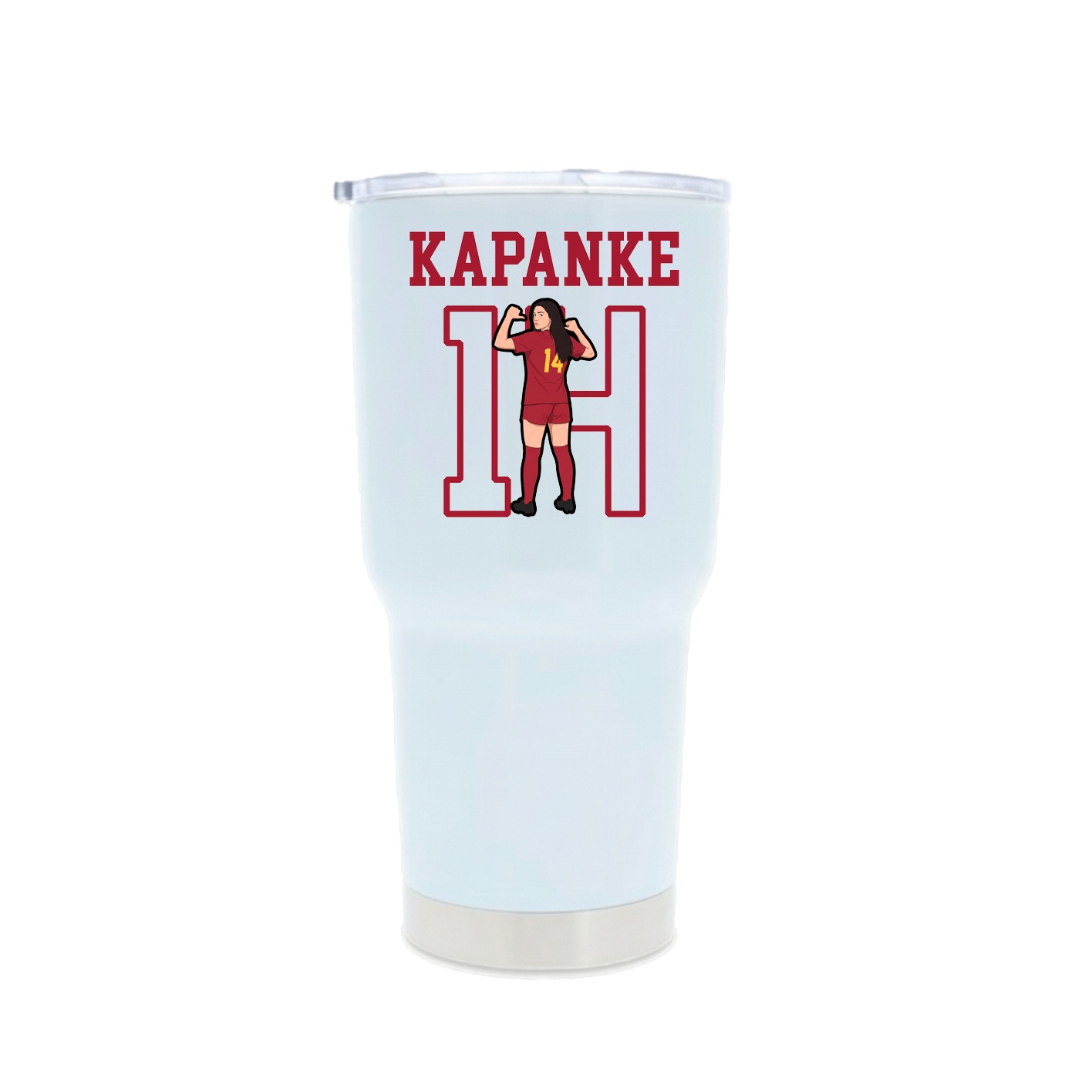 30oz Stainless Steel Tumbler — Shirsey in White