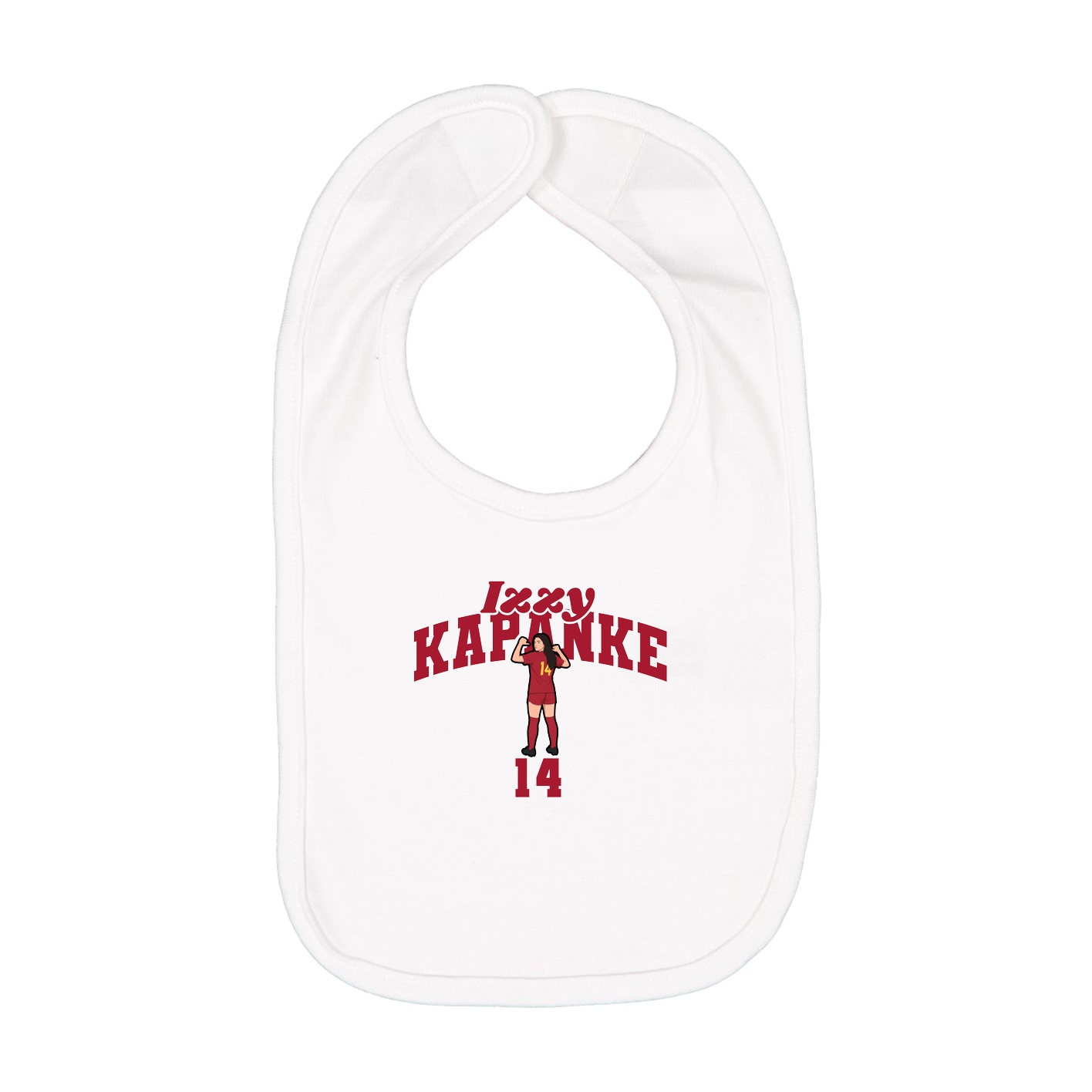 Infant Bib — Signature Arch in White