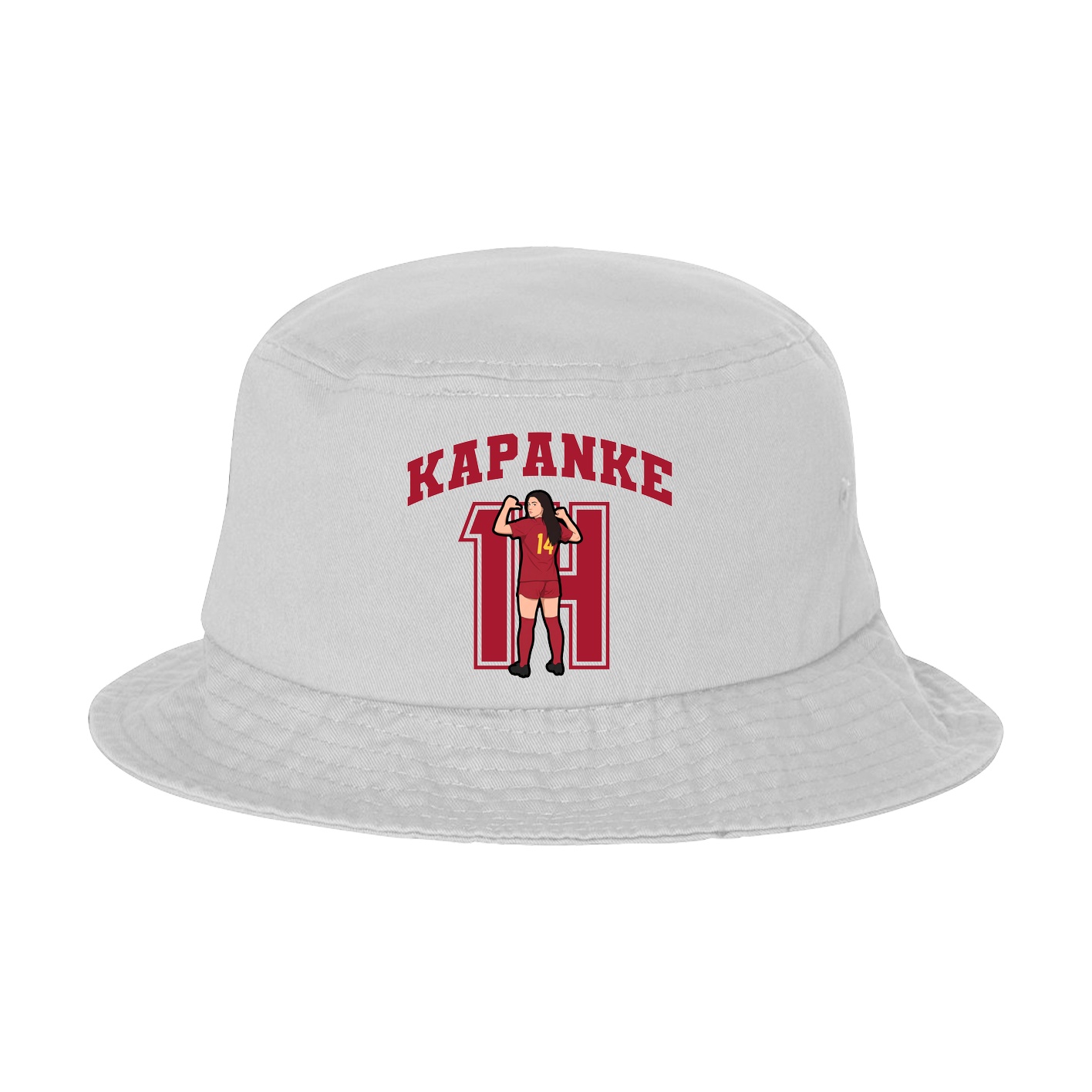 Bucket Cap — Number in White