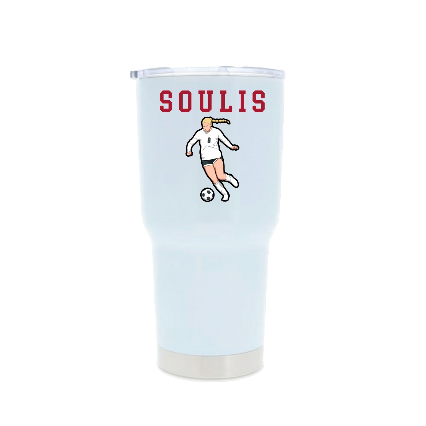 30oz Stainless Steel Tumbler — Shirsey in White