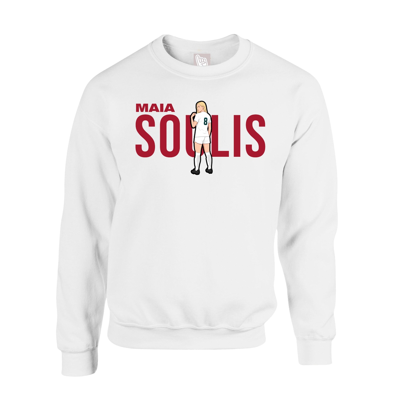 Fleece Crew — Player Name in White
