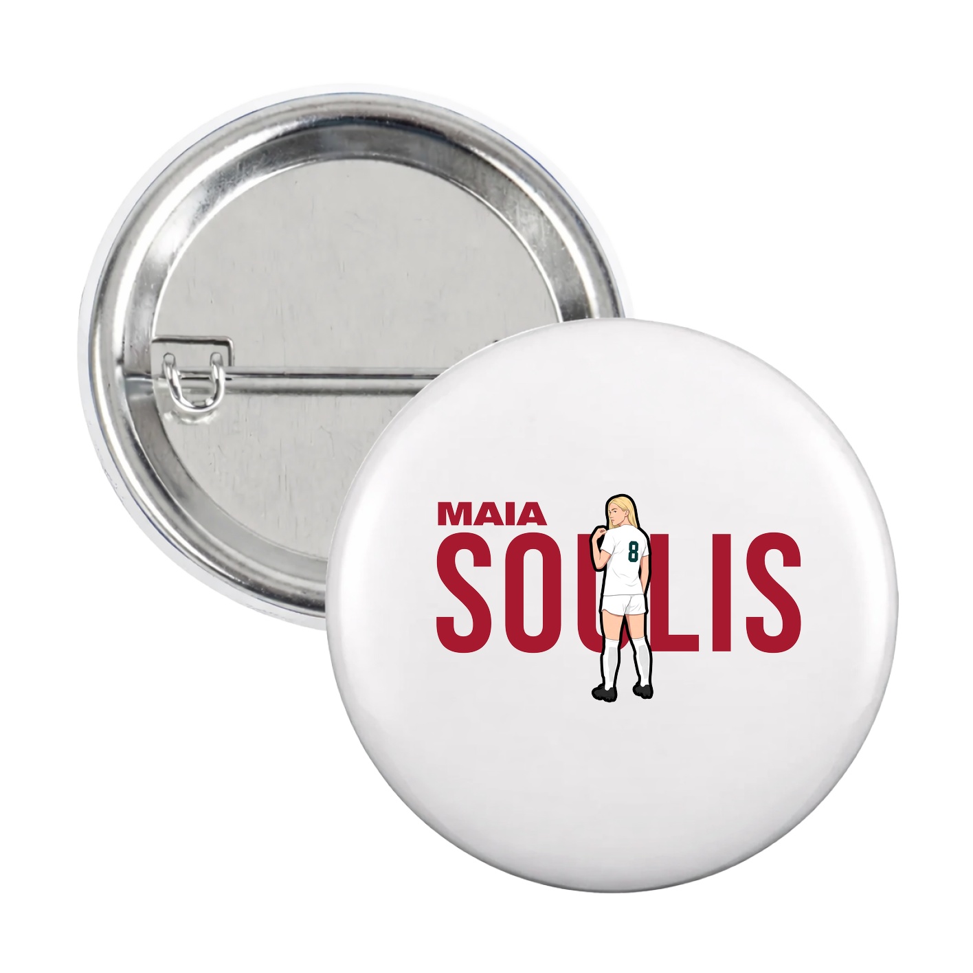 Game Day Button — Player Name in White