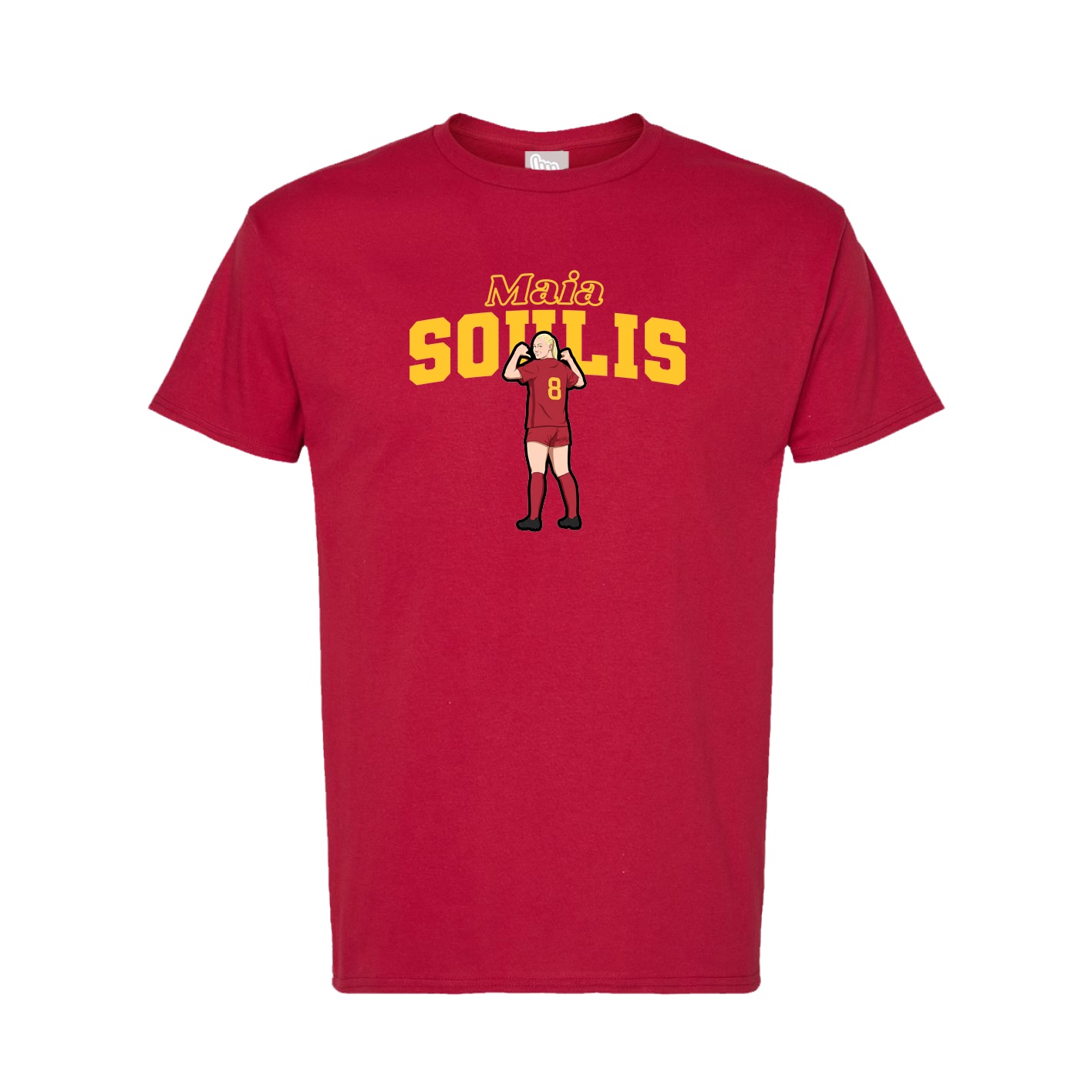 Tee — Name Arch in Crimson