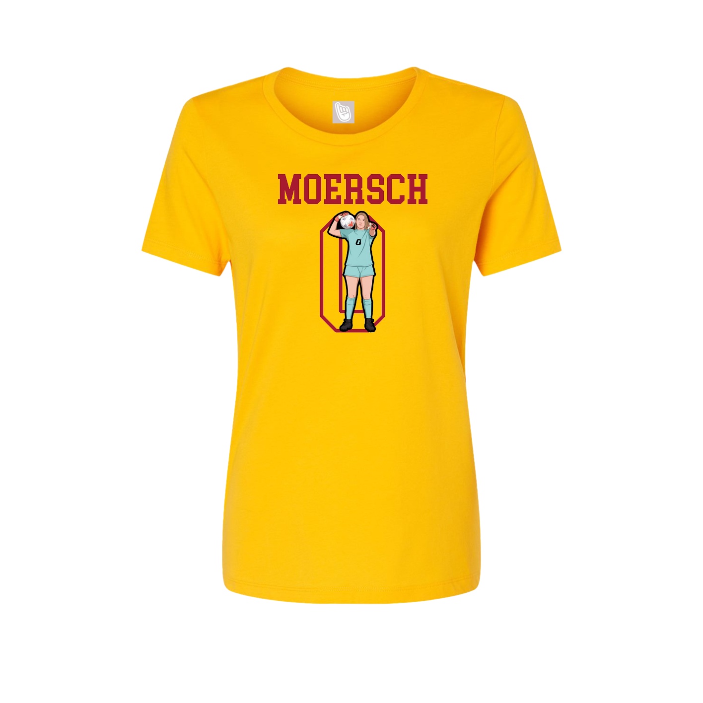 Fitted Women's Tee — Shirsey in Gold