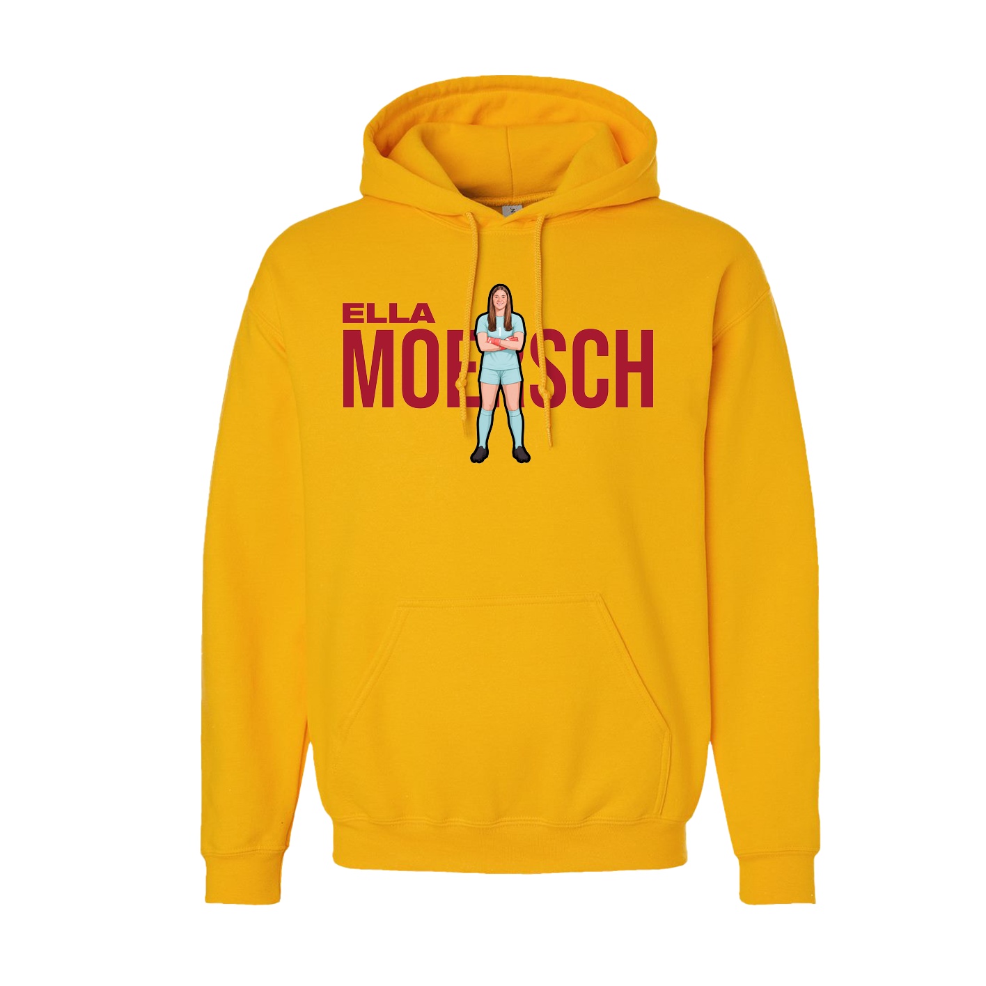 Youth Hoodie — Player Name in Gold