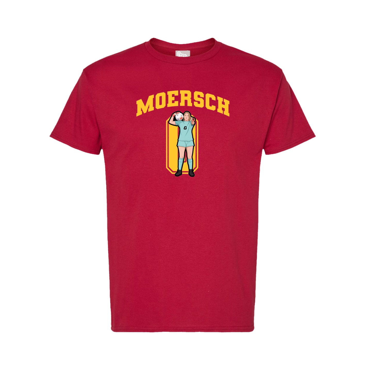 Tee — Number in Crimson