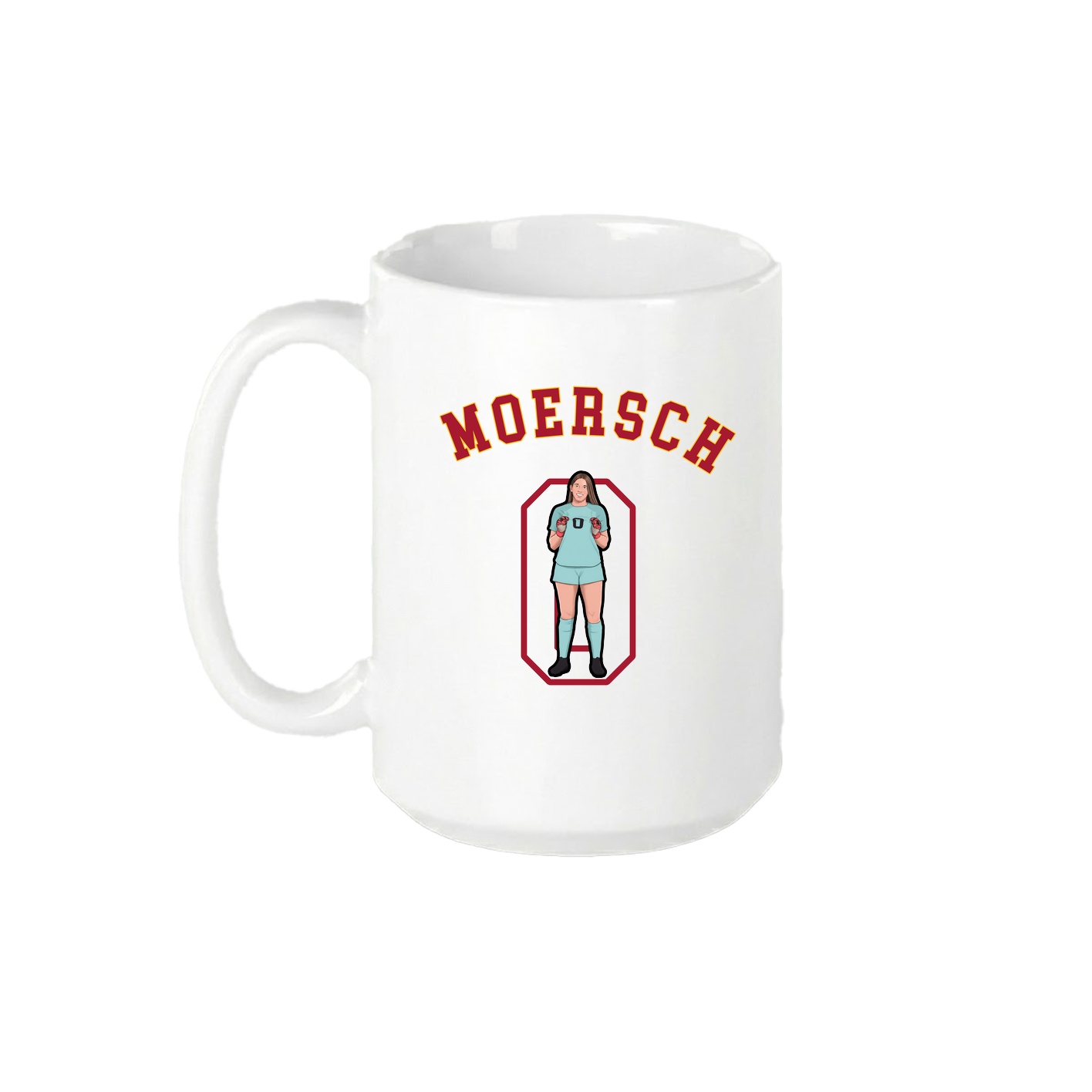 15oz Coffee Mug — Shirsey Arch in White