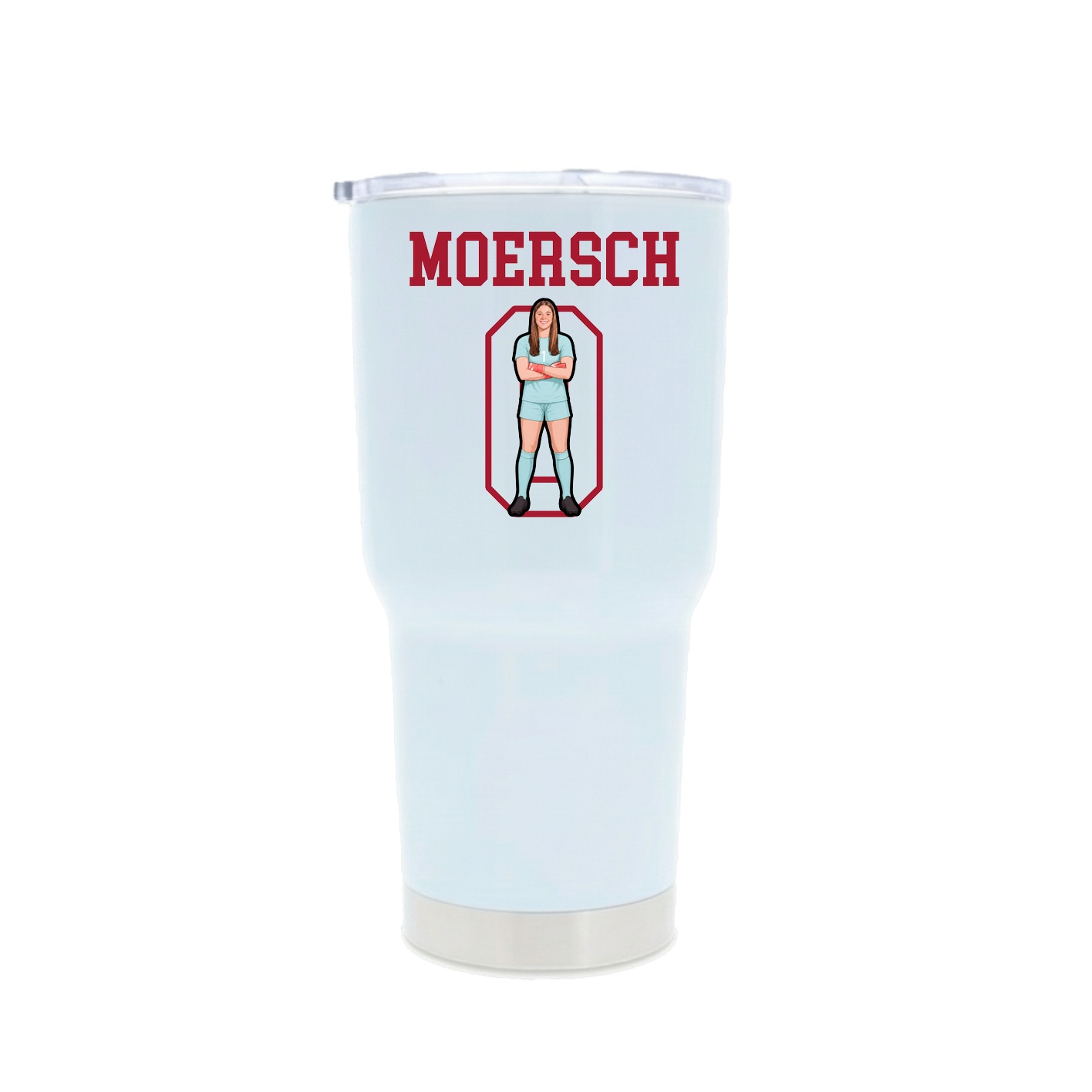 30oz Stainless Steel Tumbler — Shirsey in White