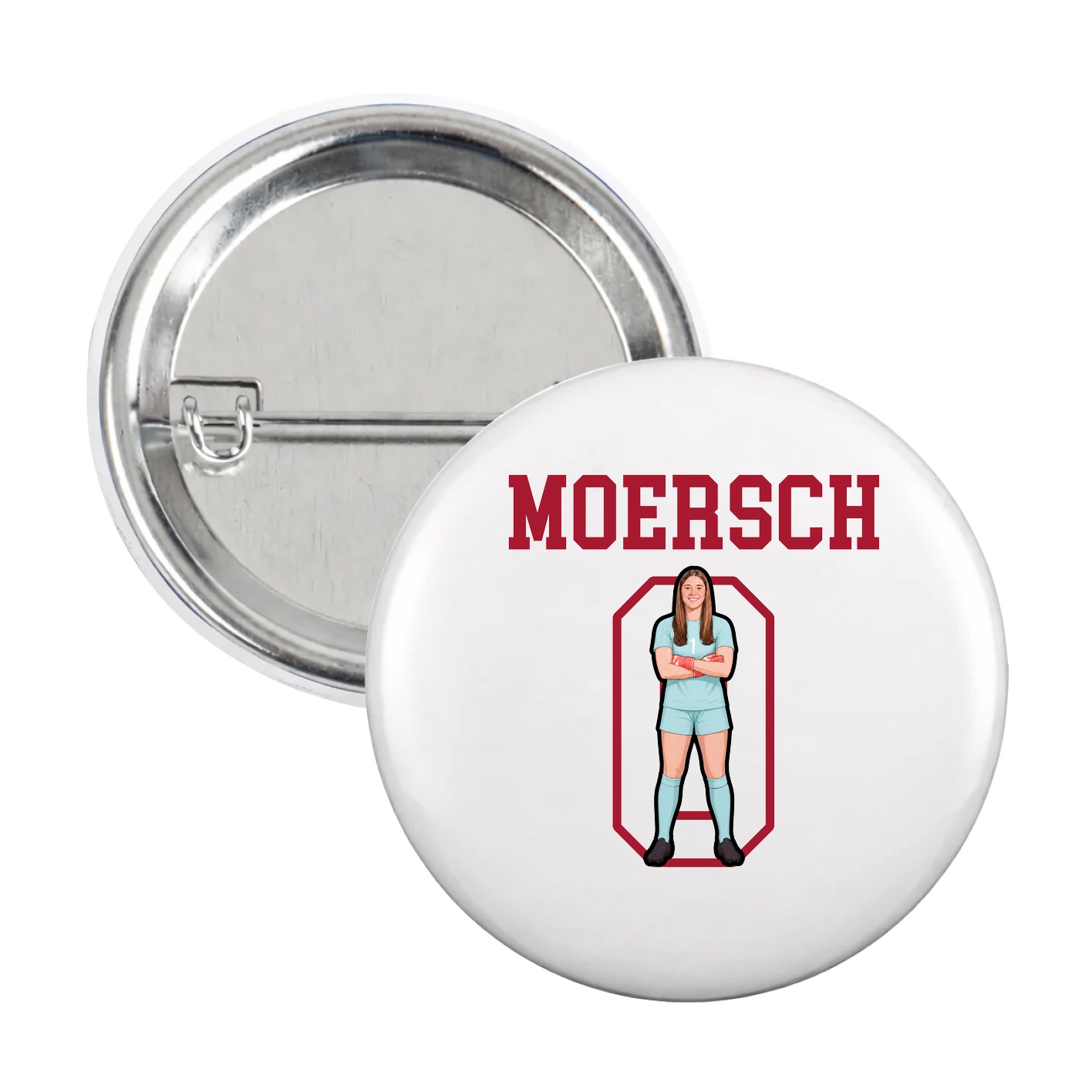 Game Day Button — Shirsey in White