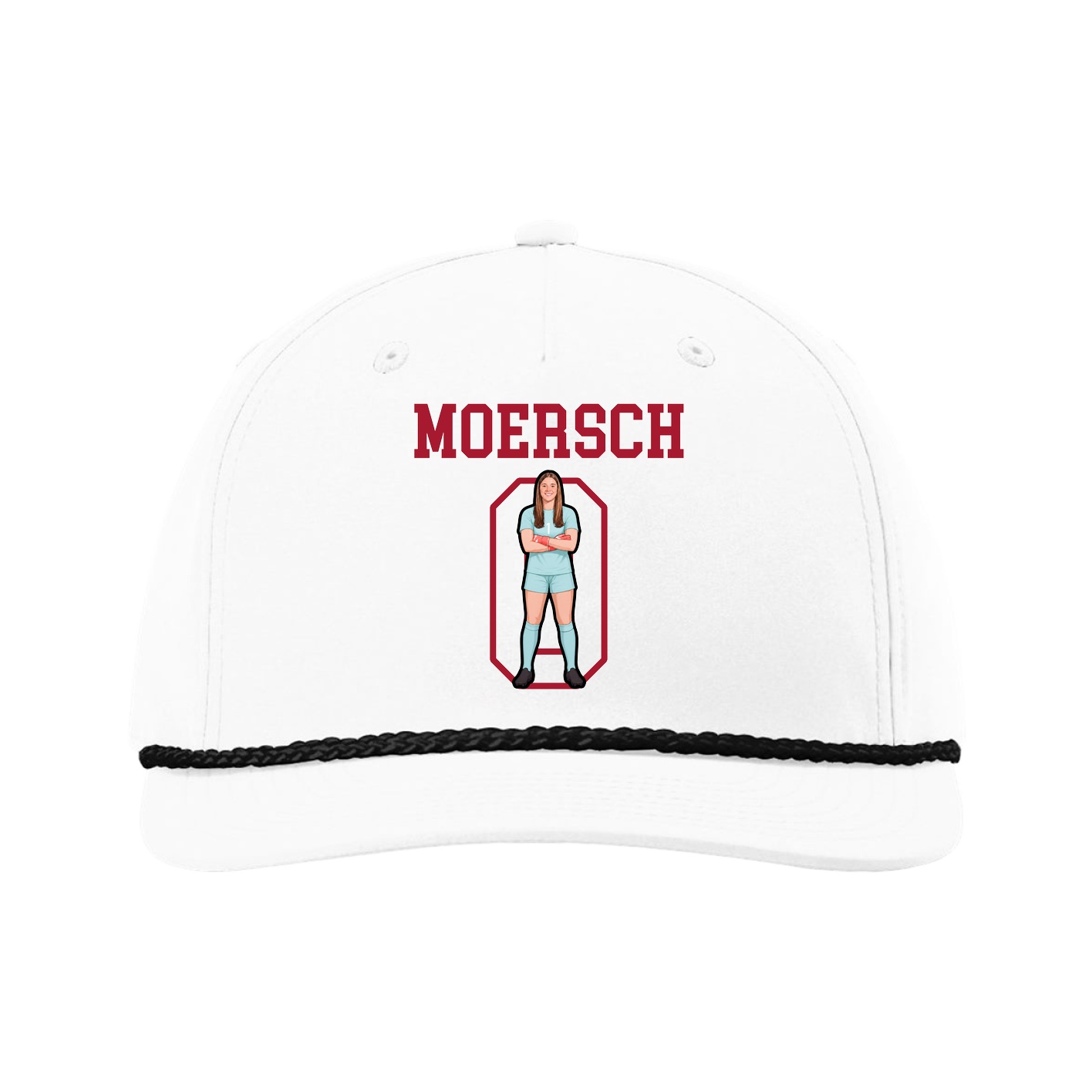 Five-Panel Classic Rope Cap — Shirsey in White