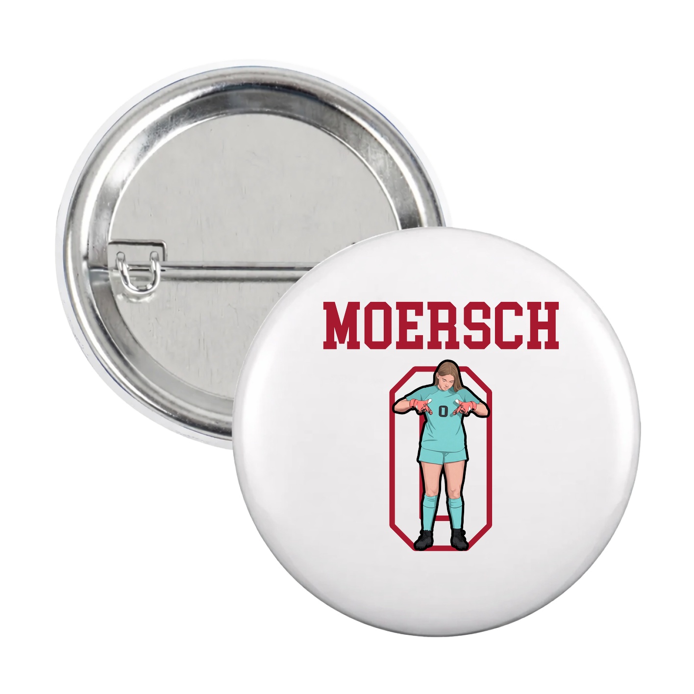 Game Day Button — Shirsey in White