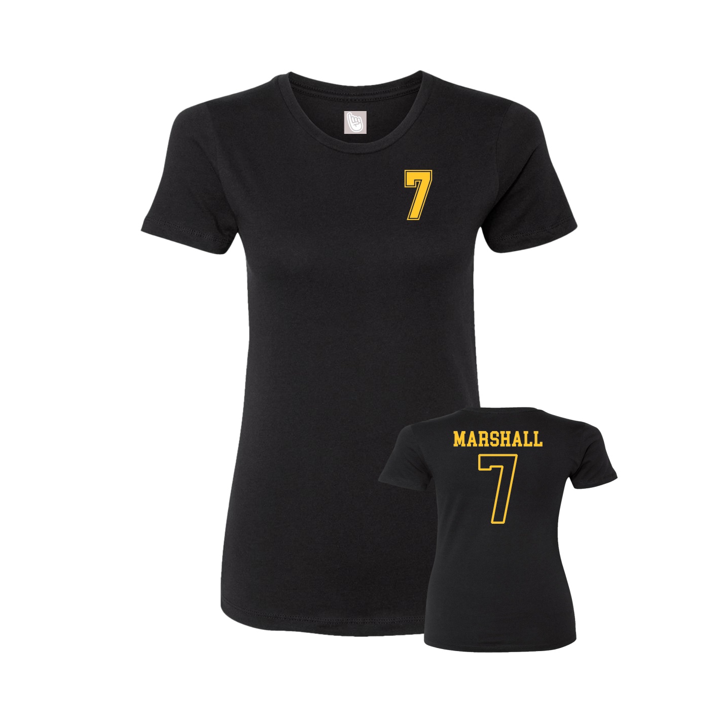 Womens Tee — Chest Back in Black