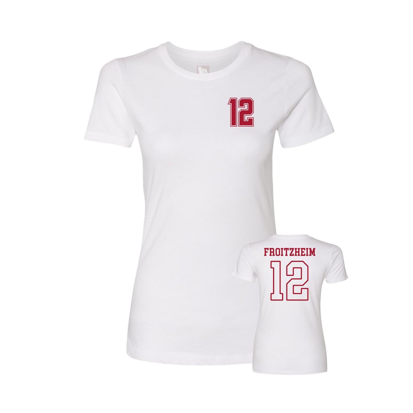 Womens Tee — Chest Back in White
