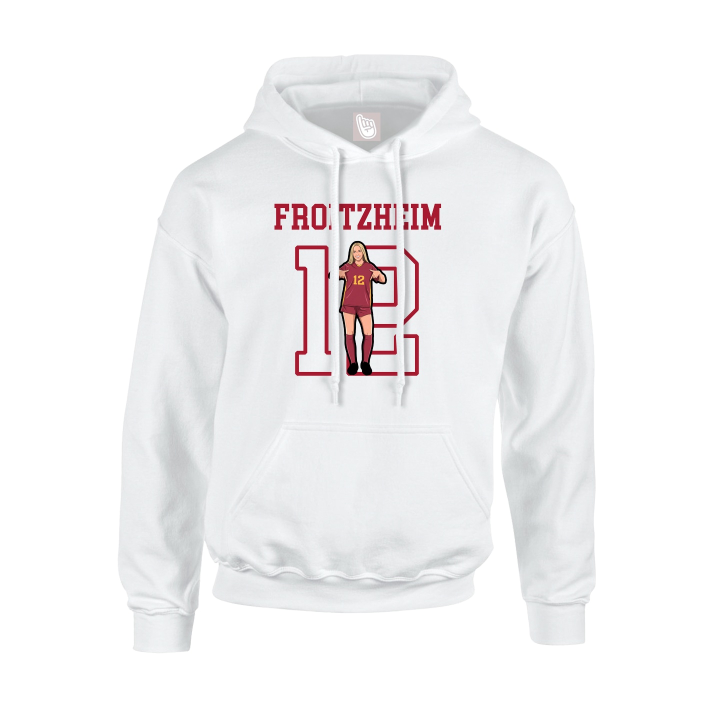 Hoodie — Shirsey in White