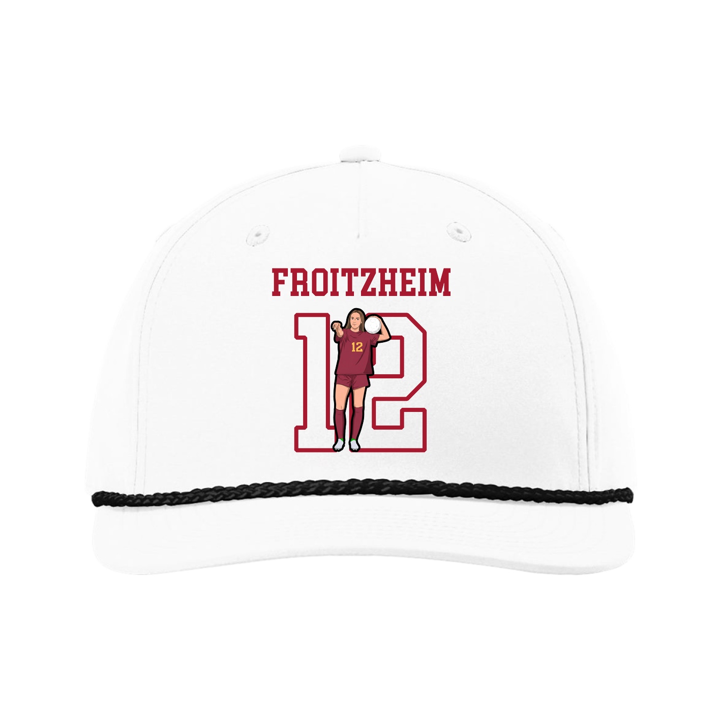 Five-Panel Classic Rope Cap — Shirsey in White
