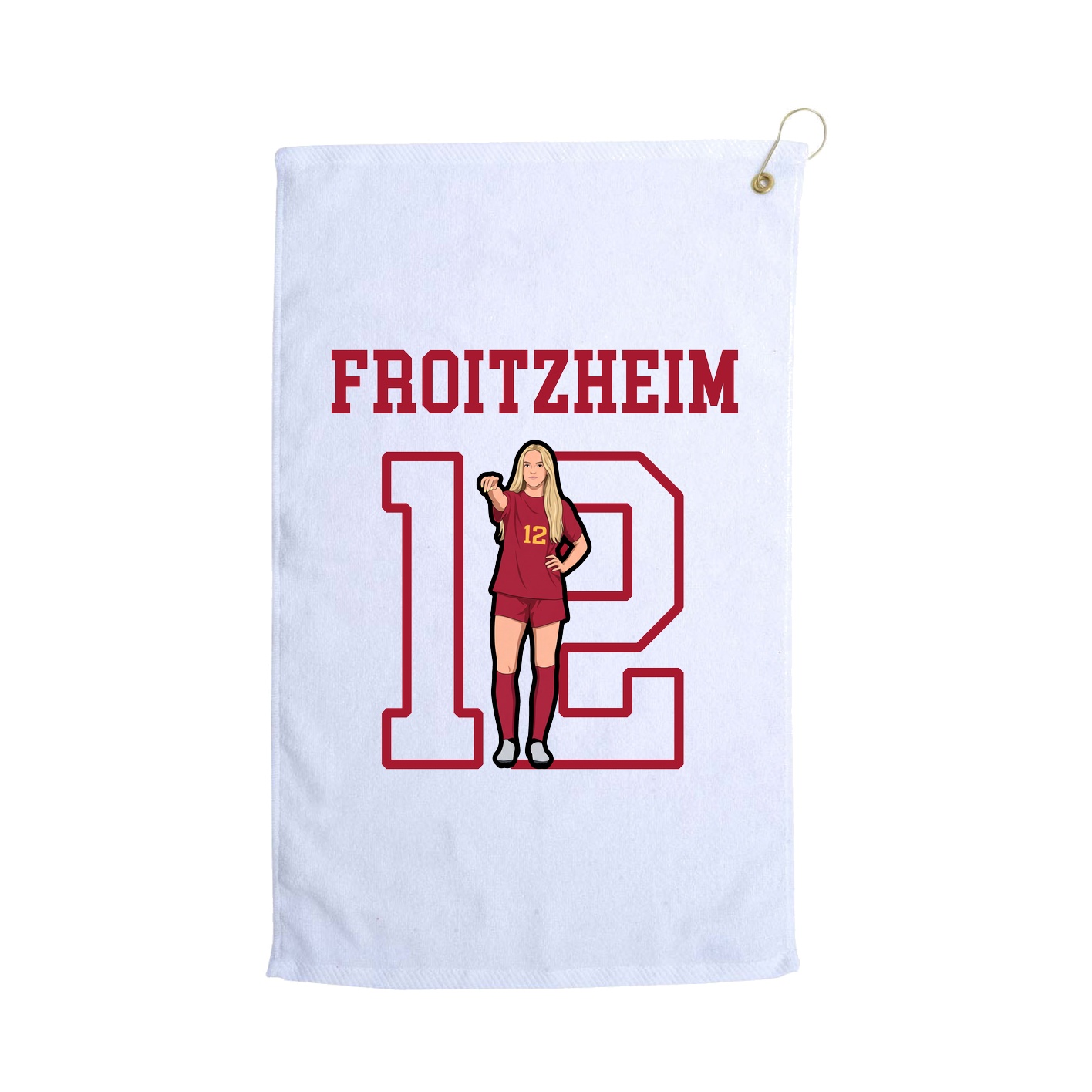 Golf Towel — Shirsey in White