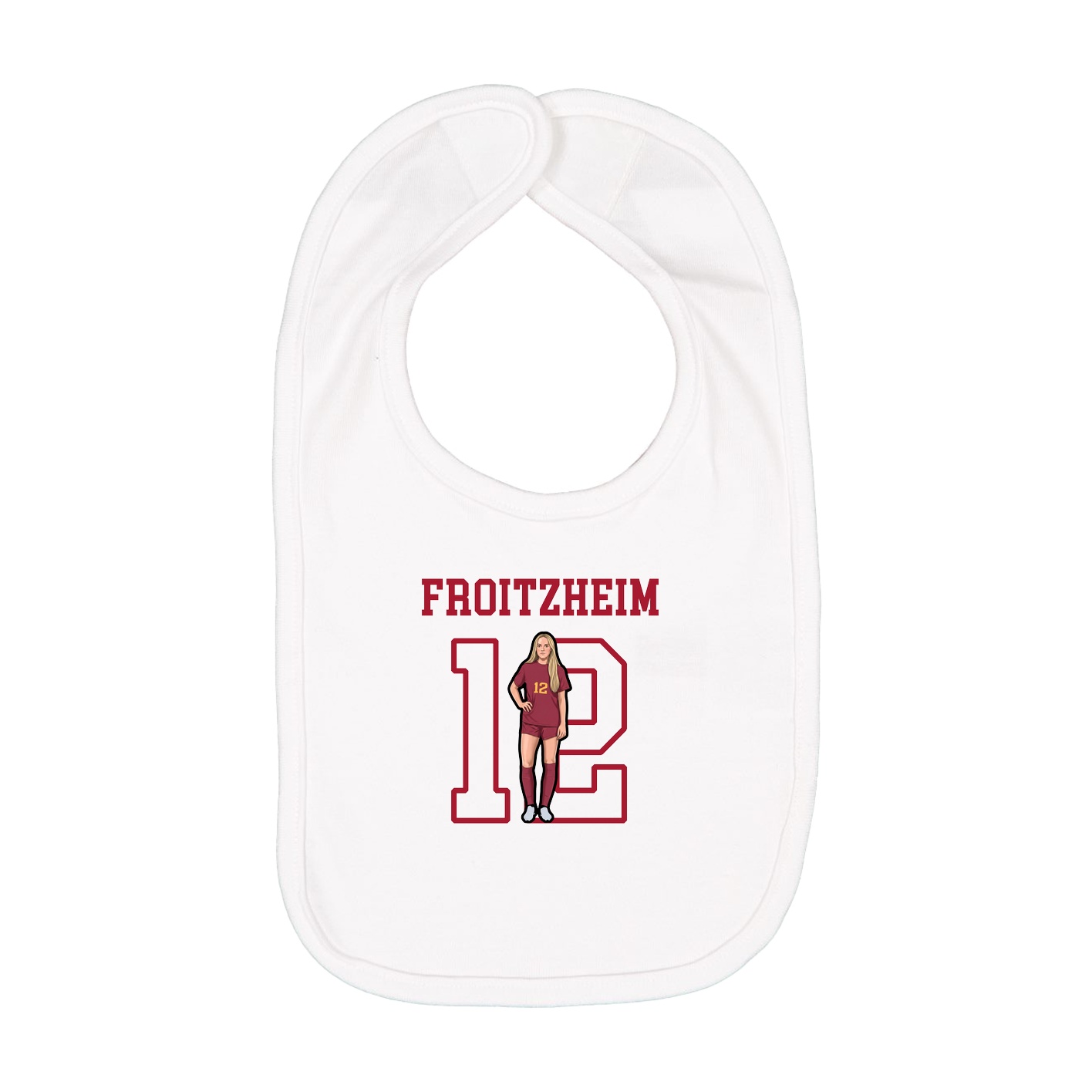 Infant Bib — Shirsey in White