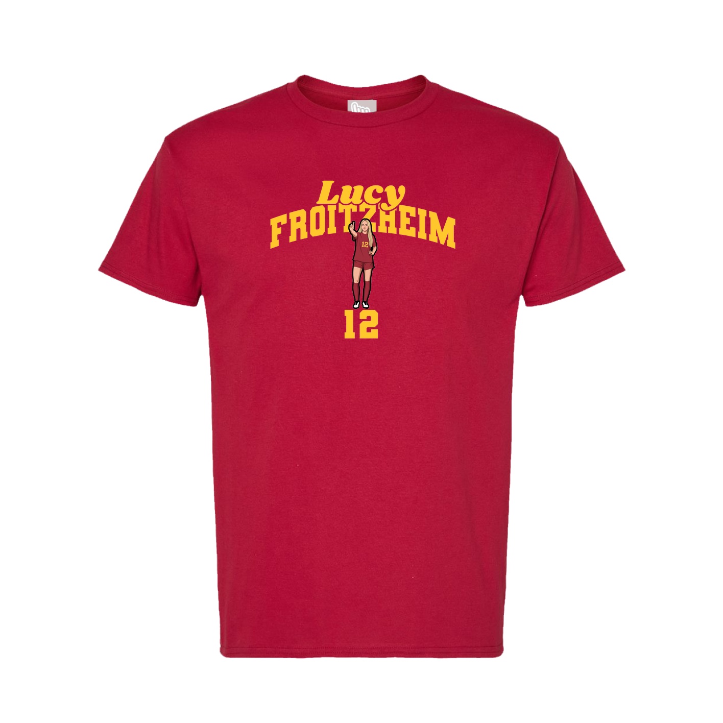 Tee — Signature Arch in Crimson