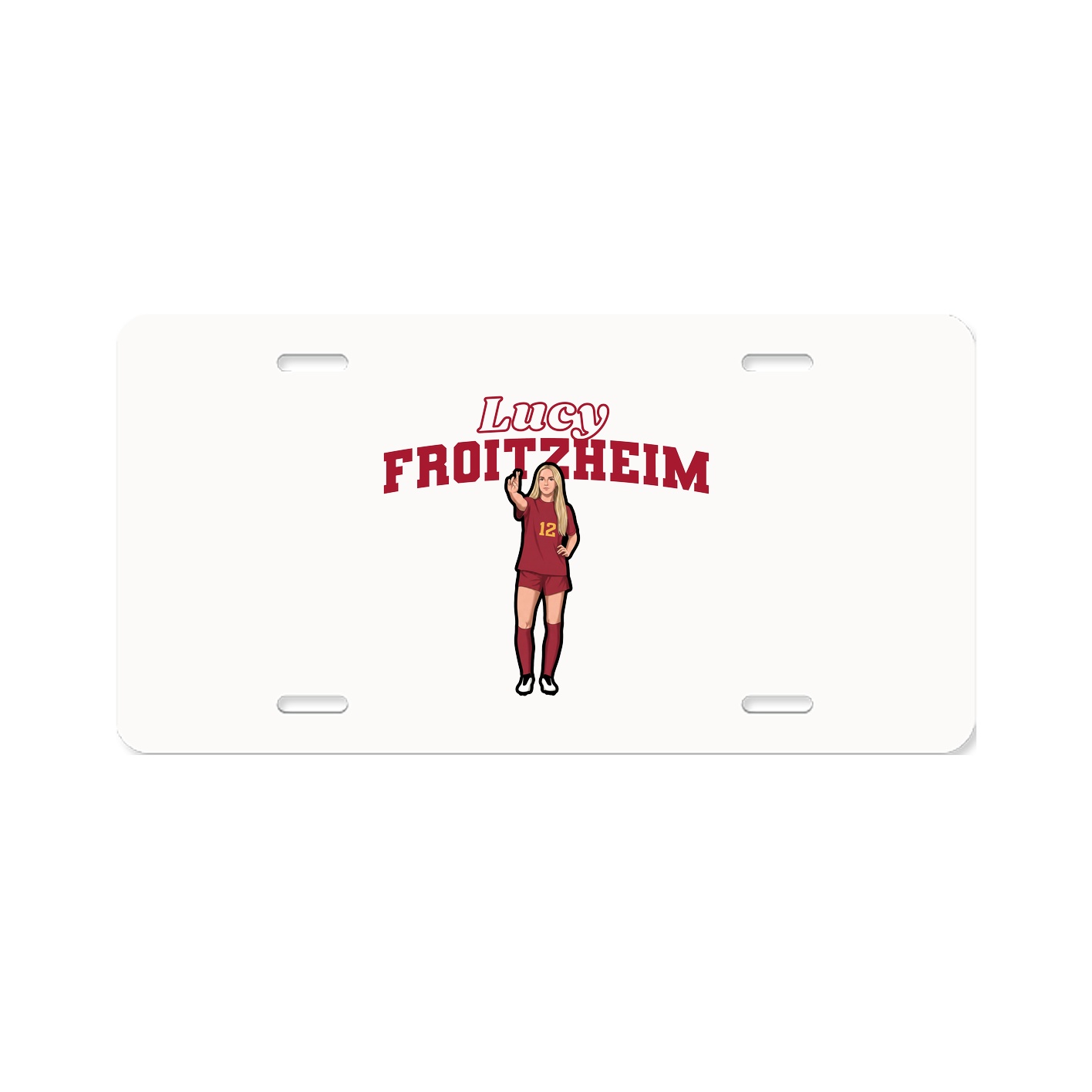 License Plate — Name Arch in Classic