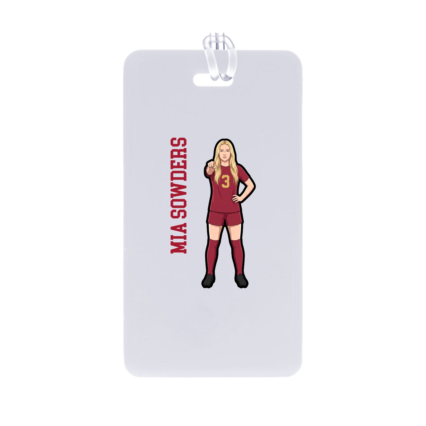 Bag Tag — Name Vertical in Classic